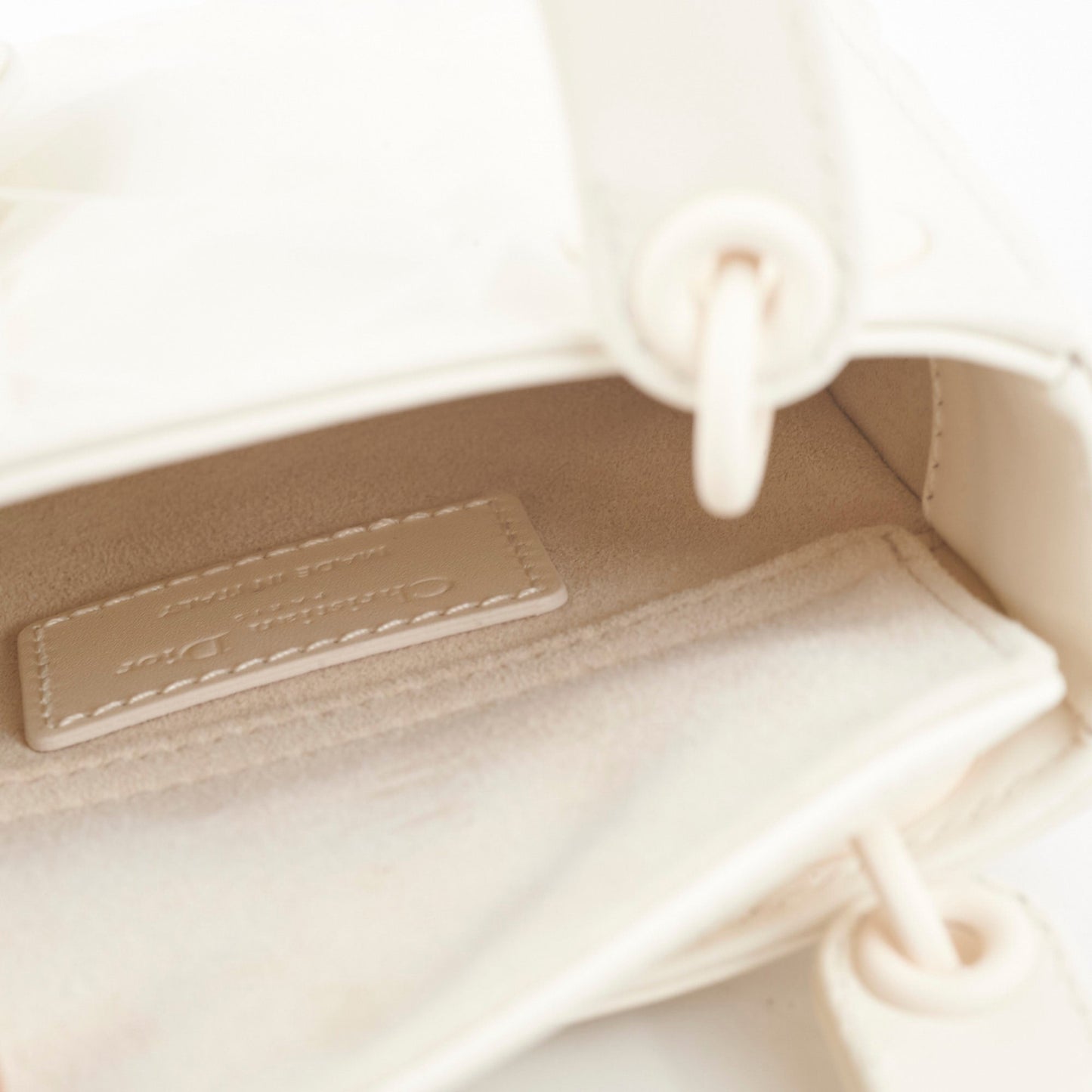 Christian Dior Micro Lady Dior White