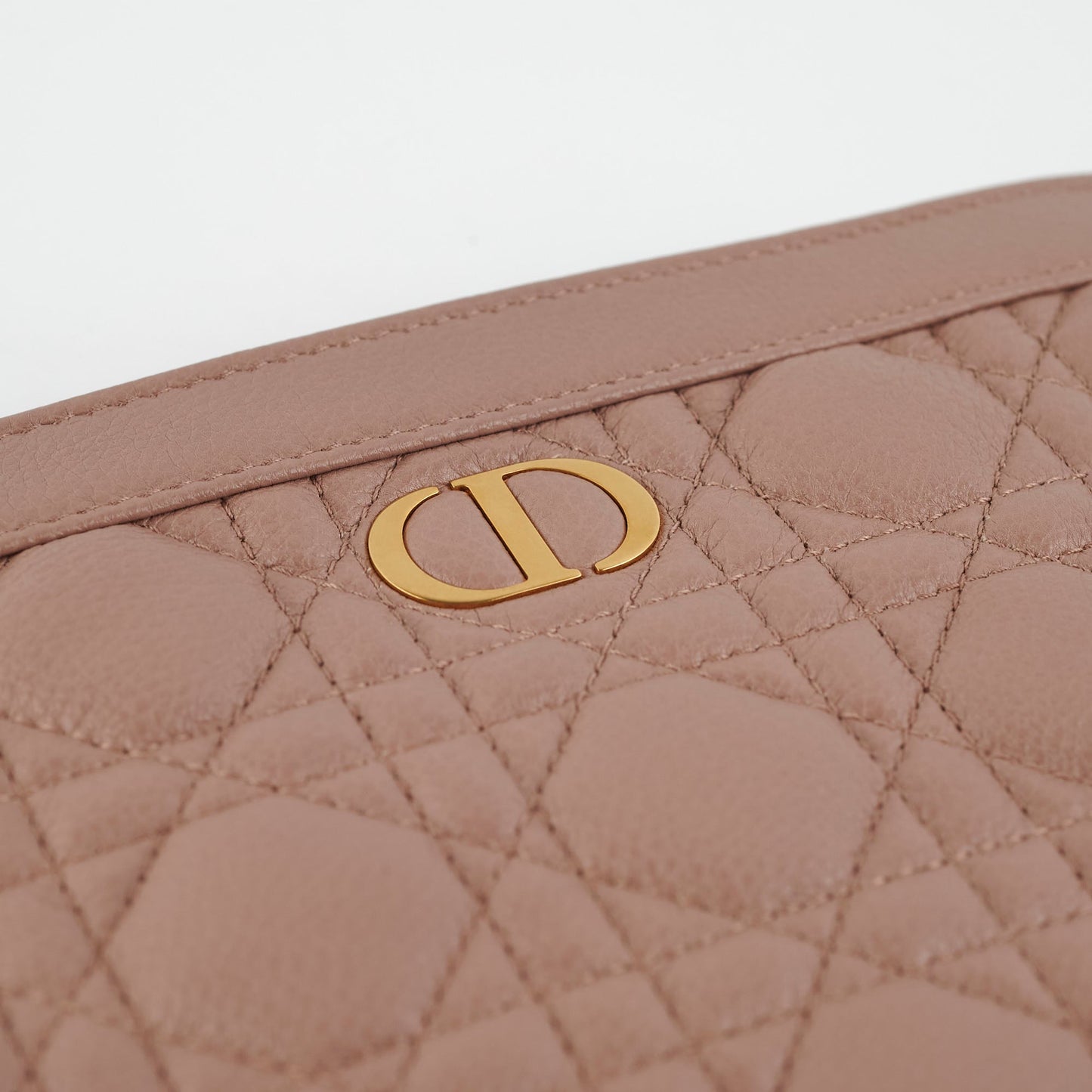 Christian Dior Caro Every Pouch Clutch Rose Nude