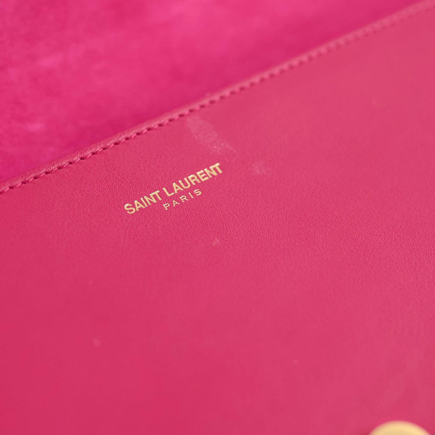 Saint Laurent Y Pink Large Clutch