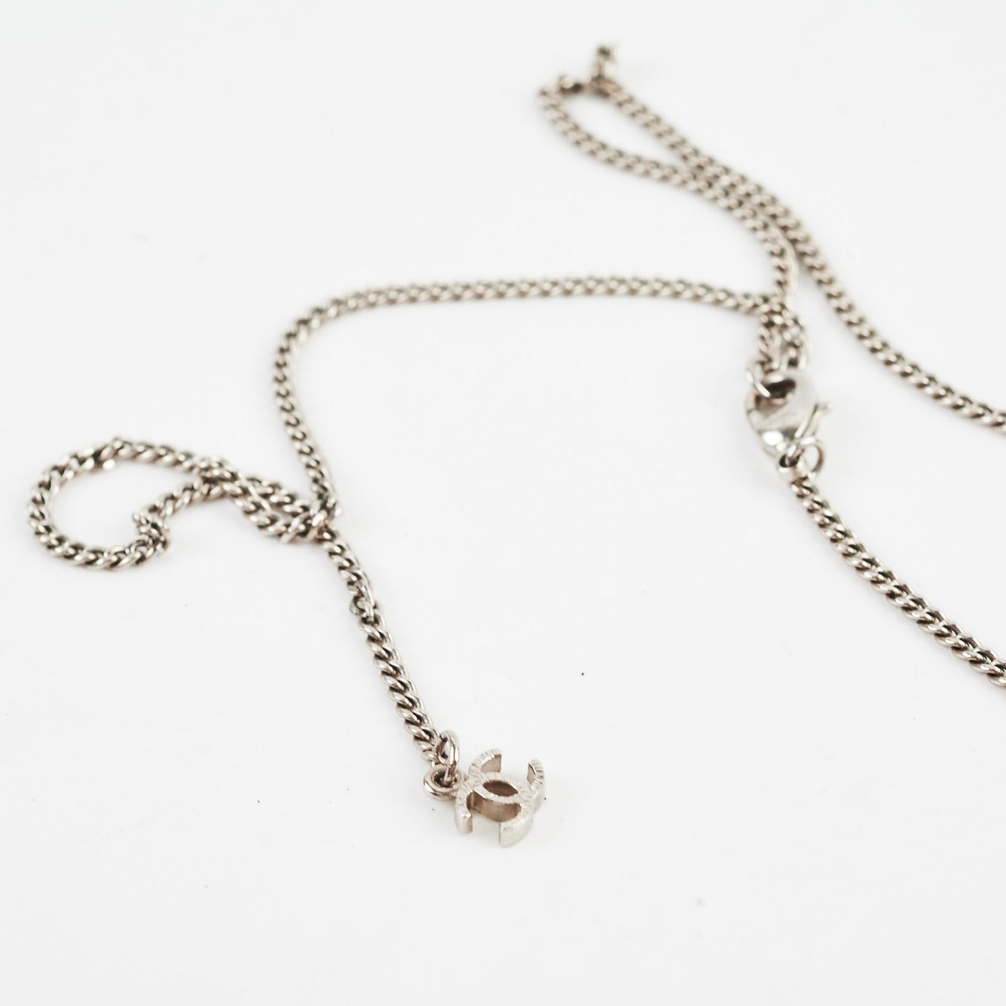 Chanel CC Costume Jewellery Silver Necklace