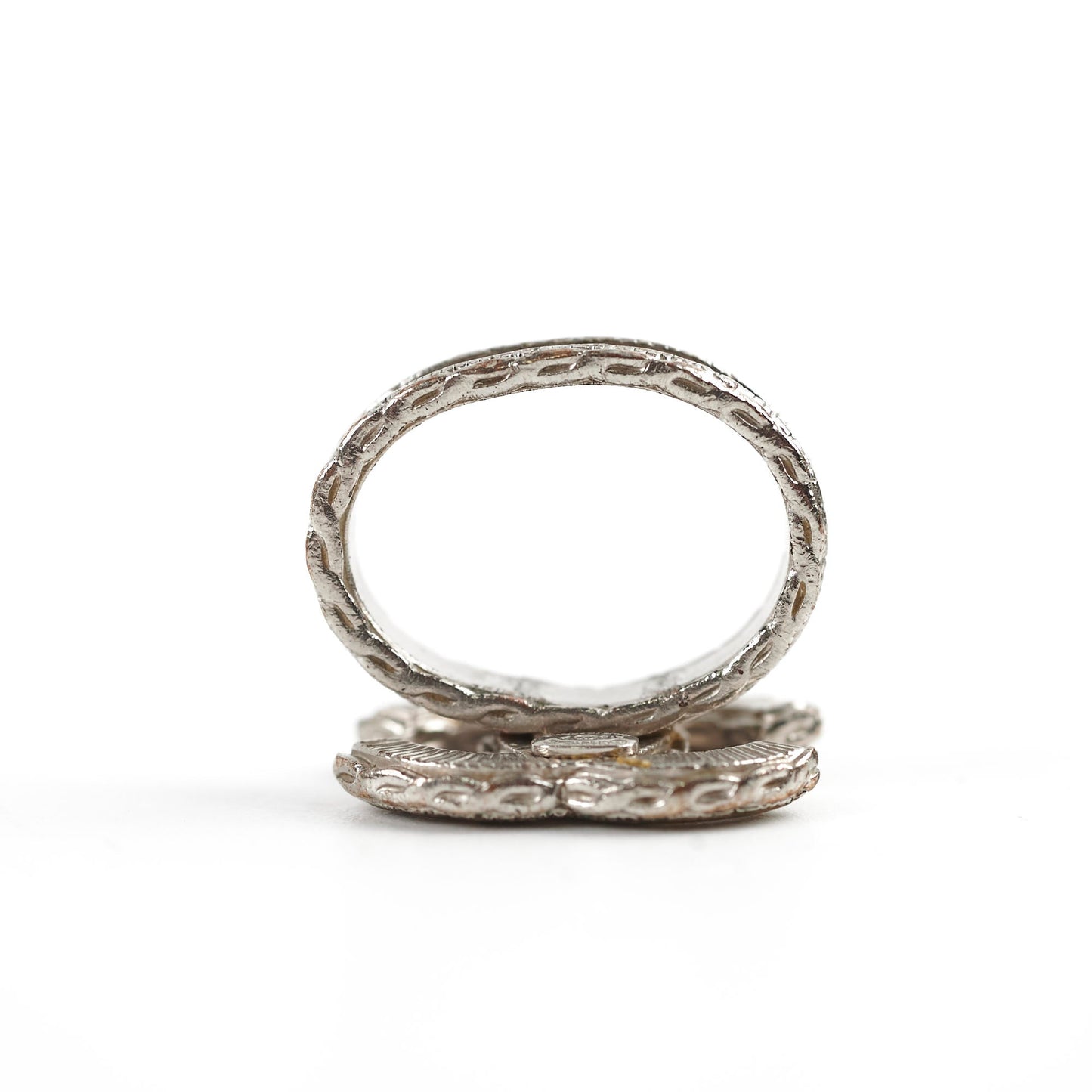 Chanel CC Logo Ring Costume Jewelry Size 52