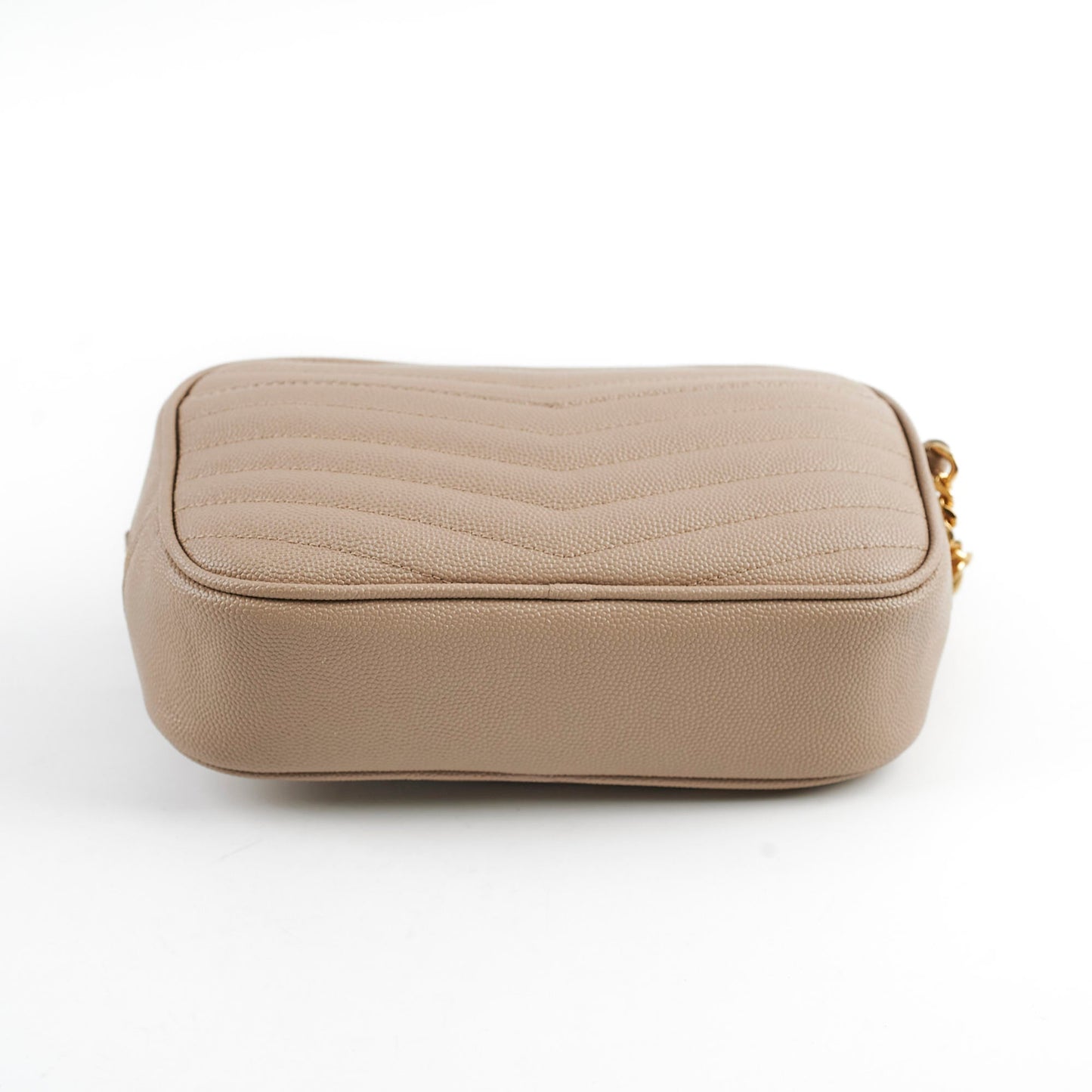 Saint Laurent Mini Lou Dark Beige Camera Crossbody Bag
