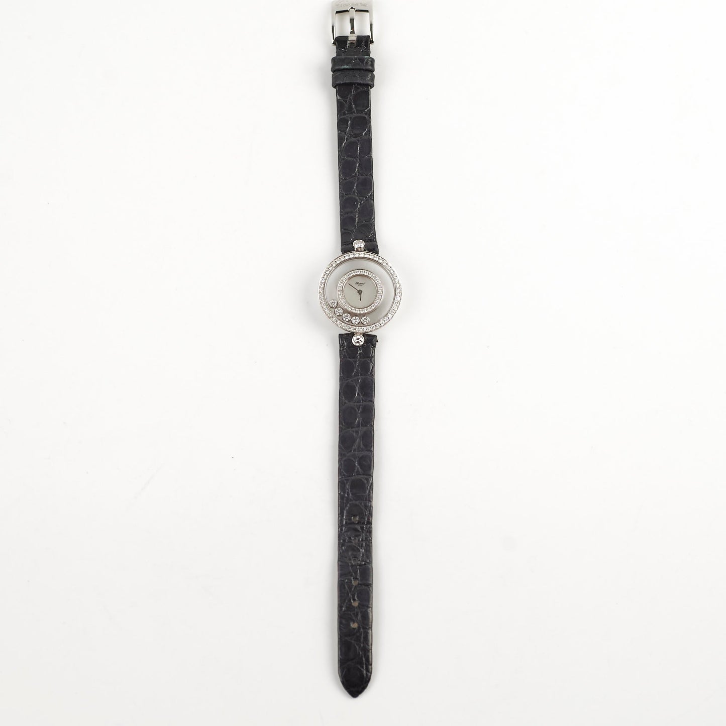 Chopard Happy Diamonds Watch Black Silver