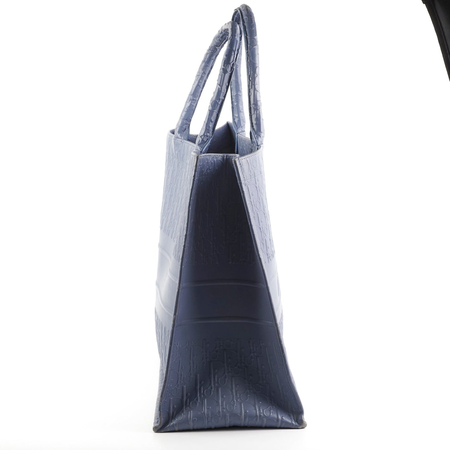 Dior Large Leather Book Tote Navy