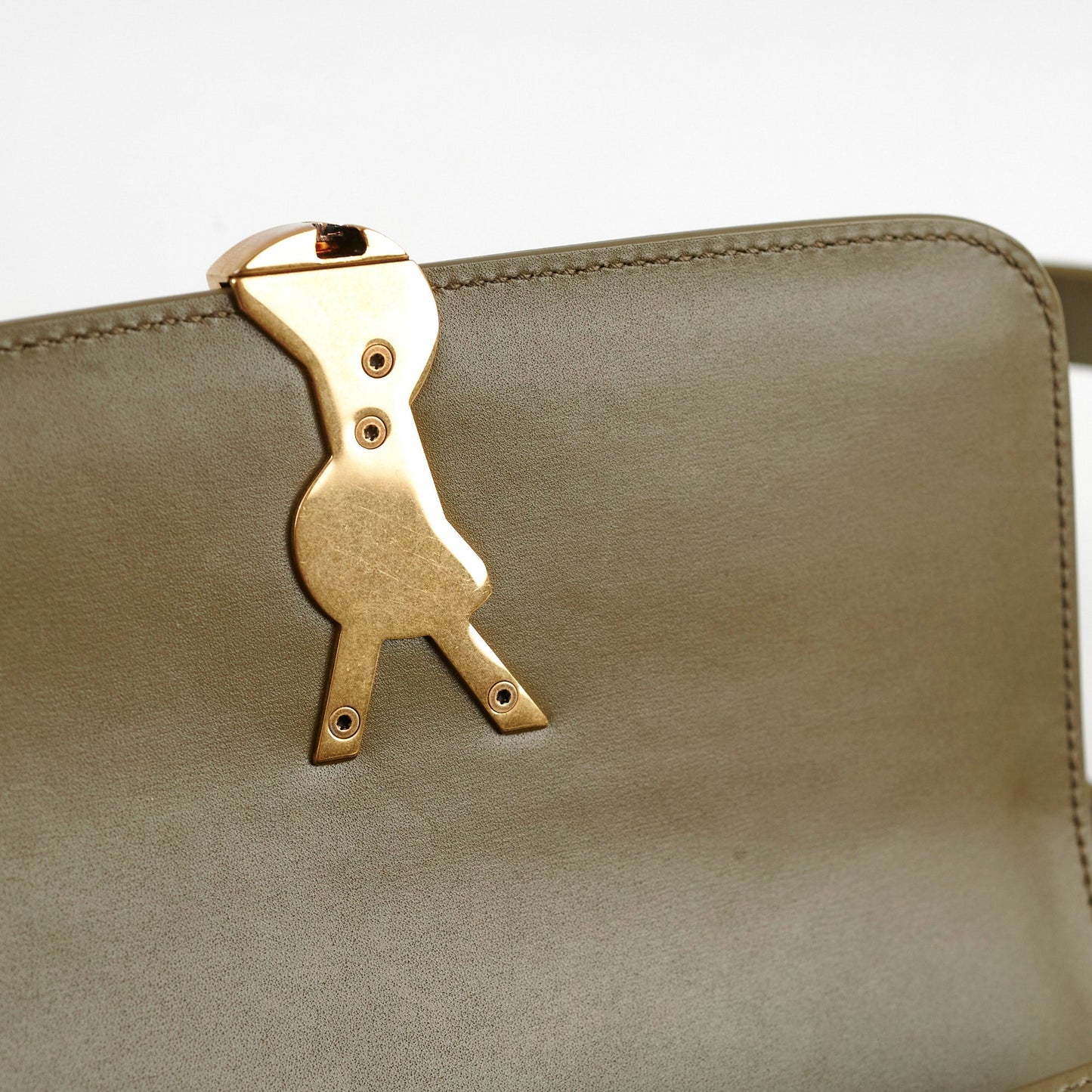 Saint Laurent Solferino Small Satchel Crossbody Olive Khaki