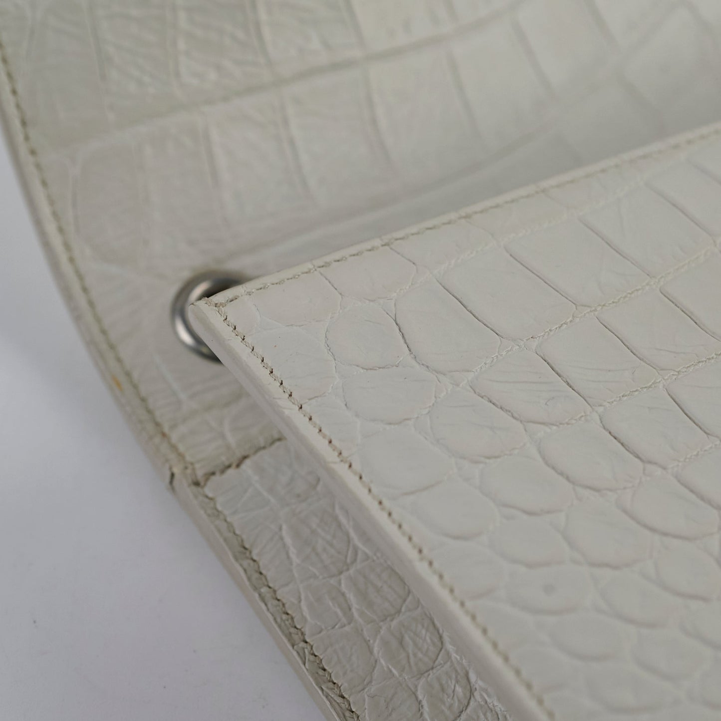 Saint Laurent Medium Kate Tassel Light Grey