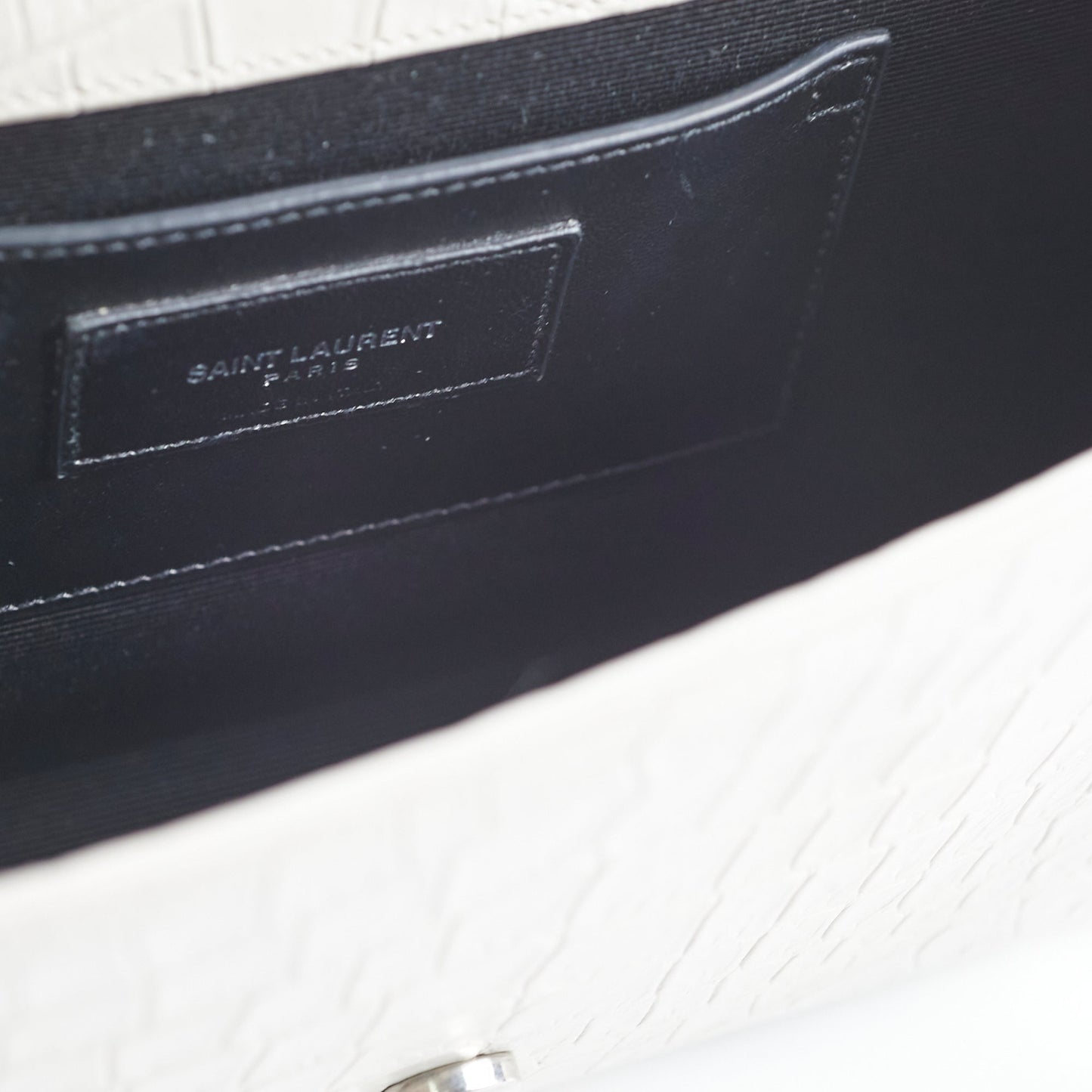 Saint Laurent Medium Kate Tassel Light Grey
