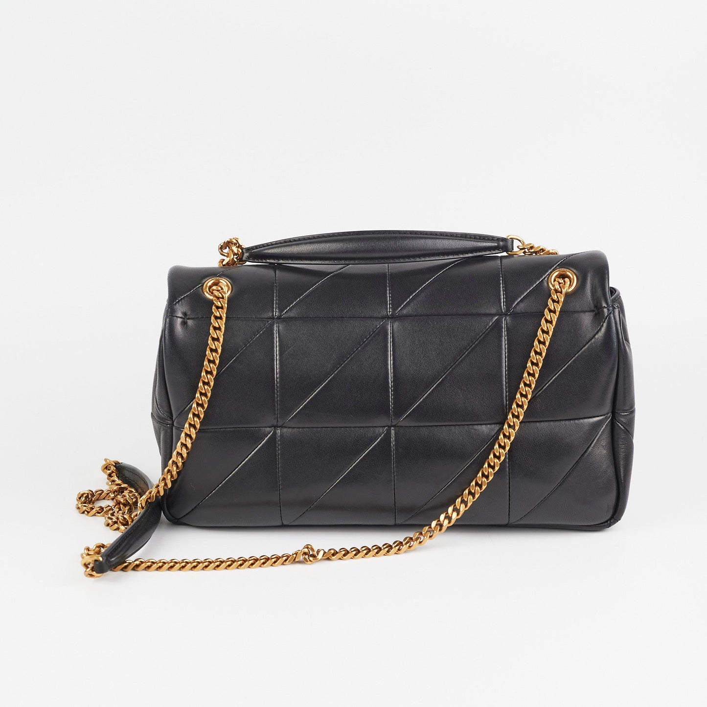 Saint Laurent Medium Lambskin Patchwork Chain Bag