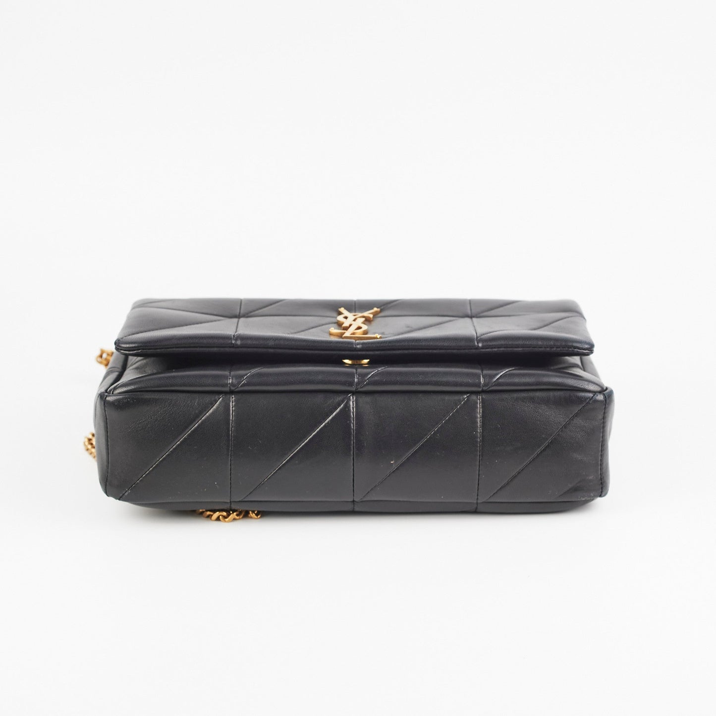 Saint Laurent Medium Lambskin Patchwork Chain Bag