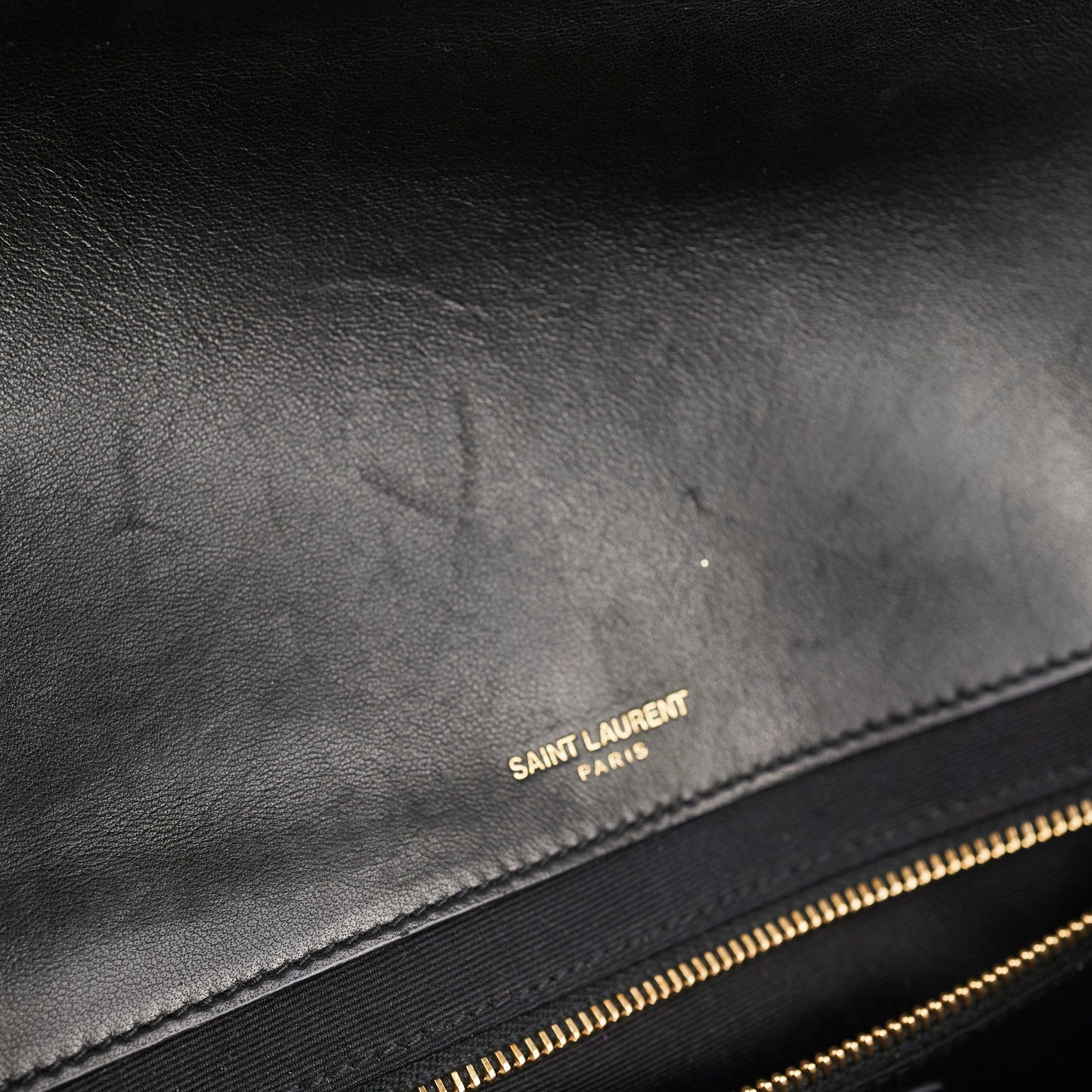 Saint Laurent Medium Lambskin Patchwork Chain Bag