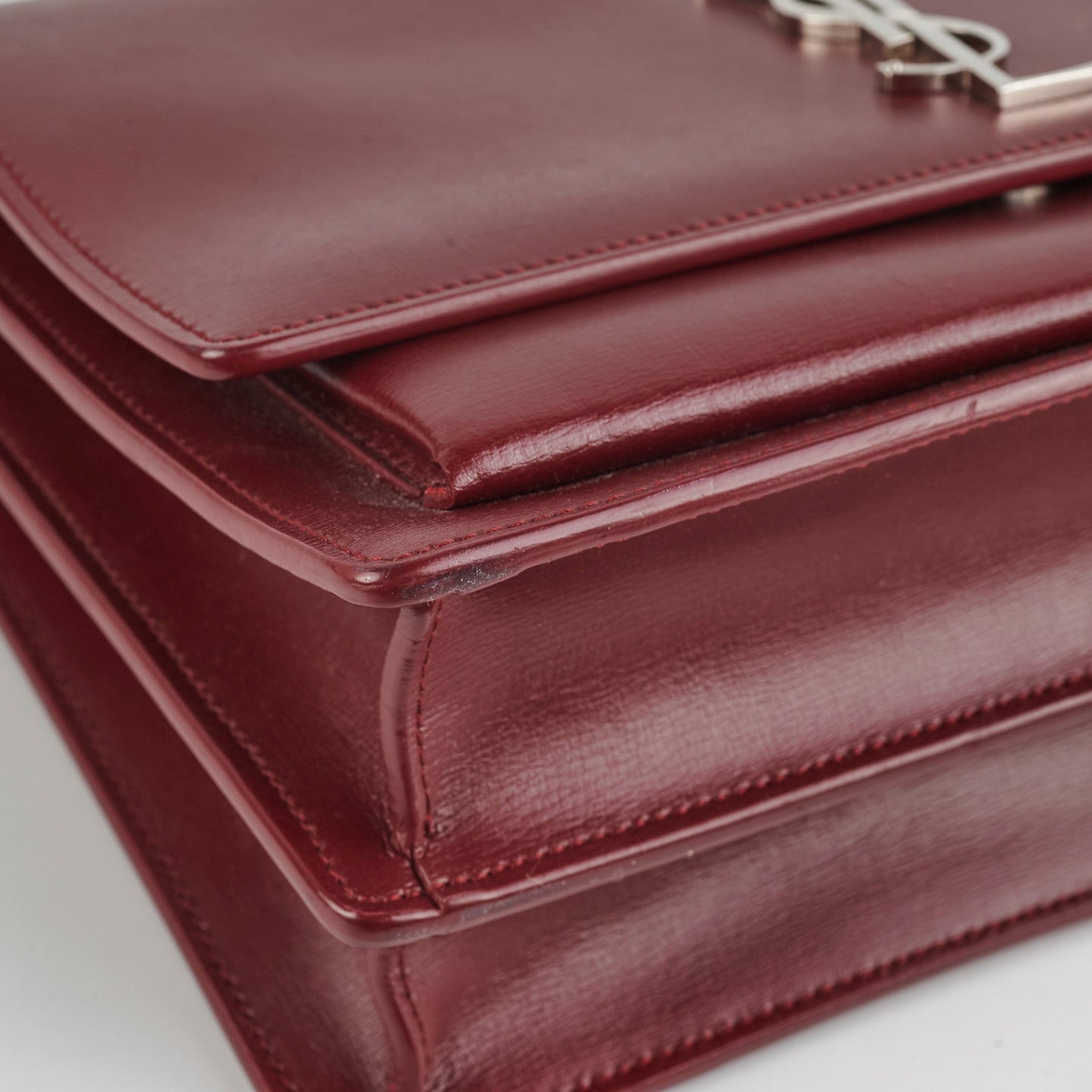 Saint Laurent Sunset Medium Burgundy