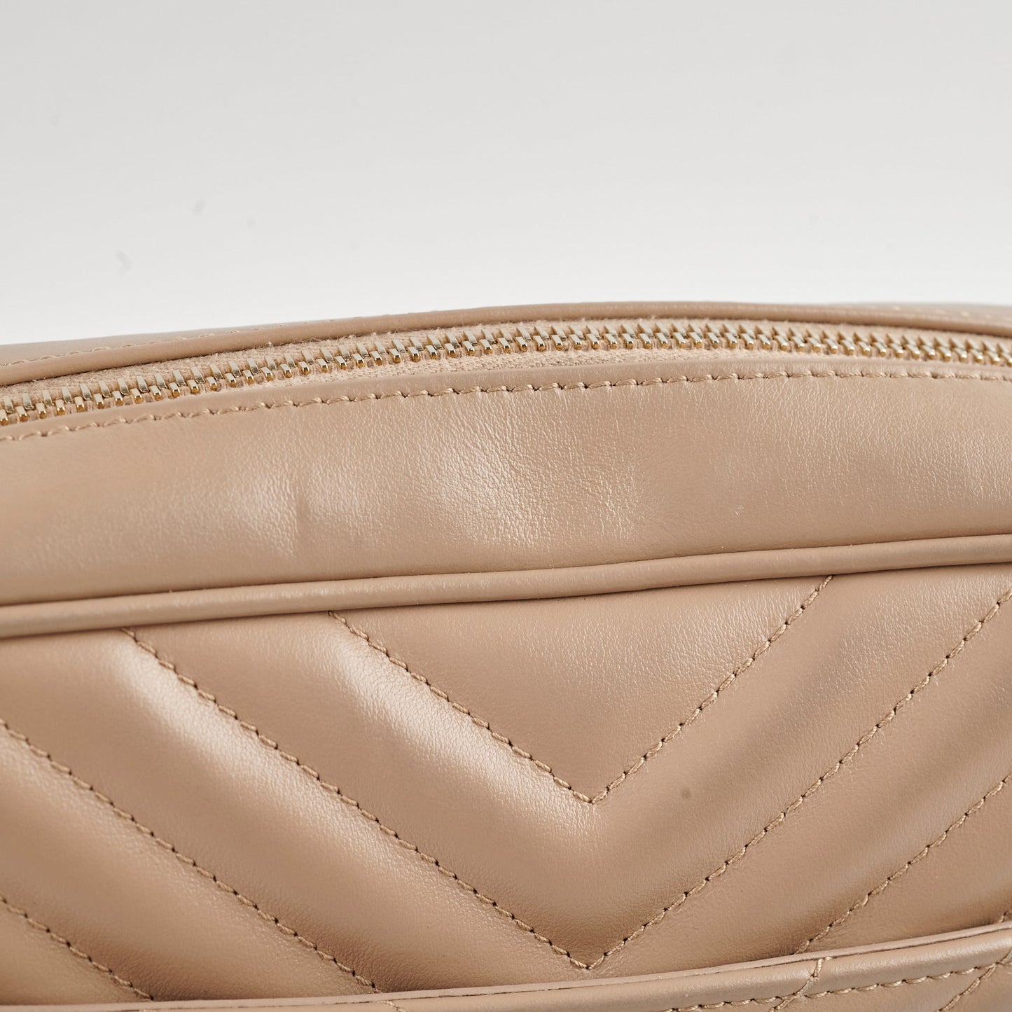 Saint Laurent Lou Camera Beige Bag
