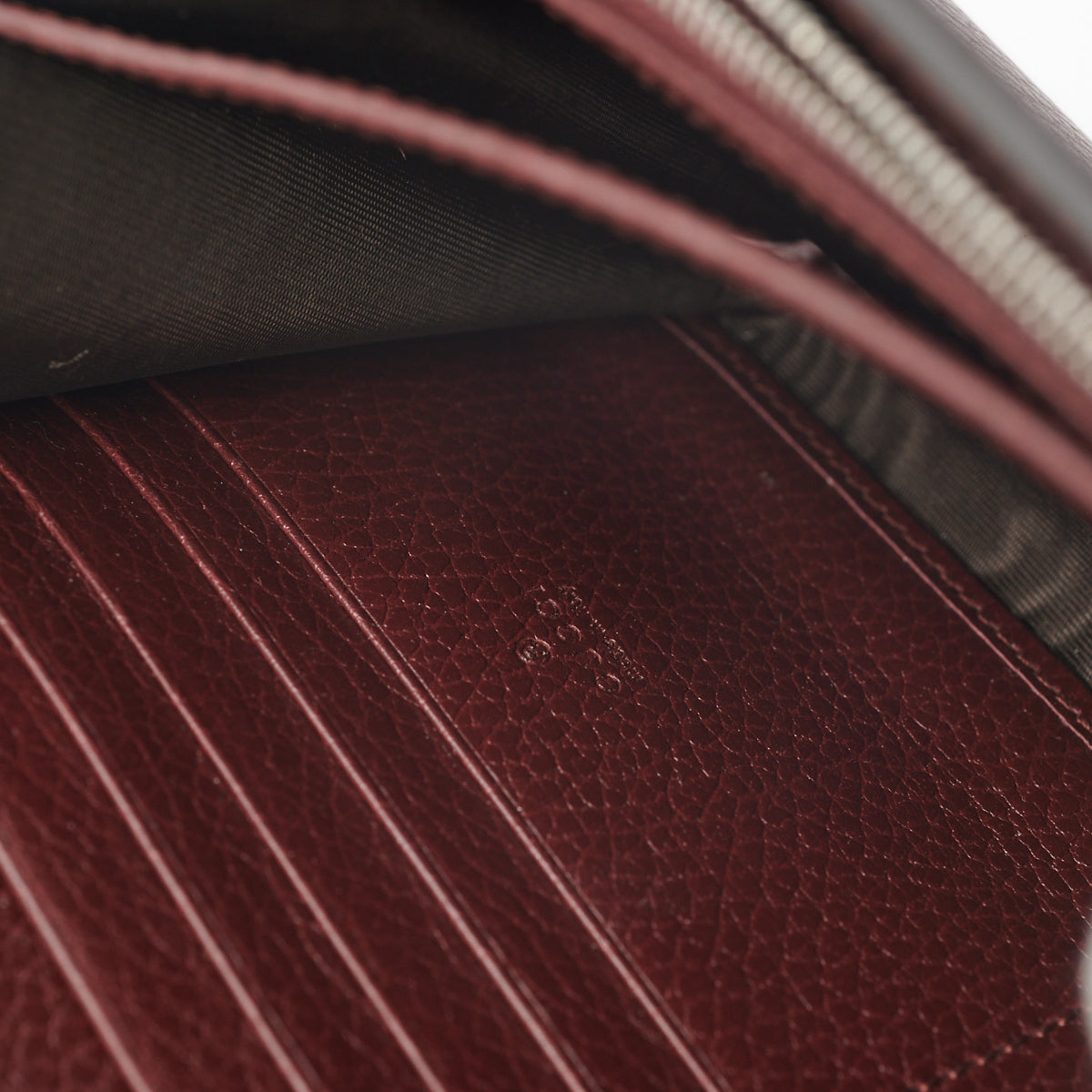 Gucci Dionysus Leather WOC Burgundy Bag
