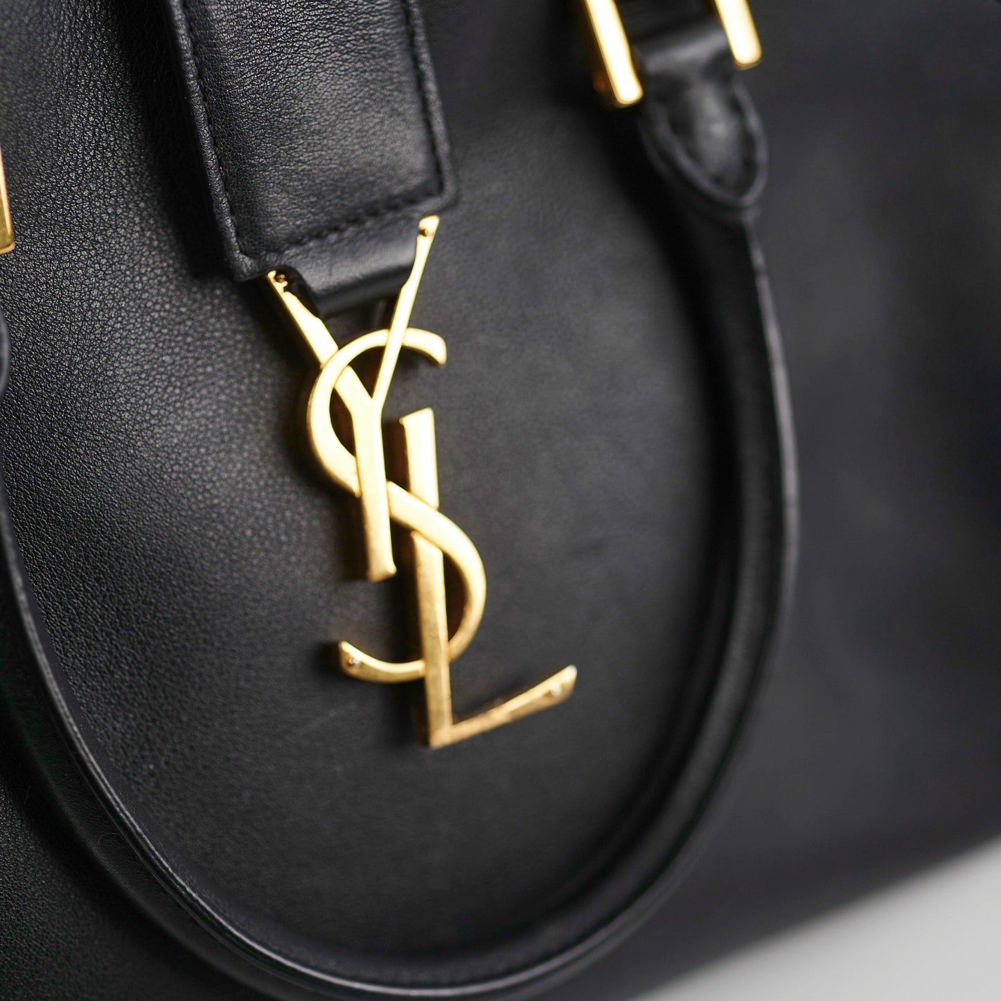 Saint Laurent Toy Cabas Black Shoulder Bag