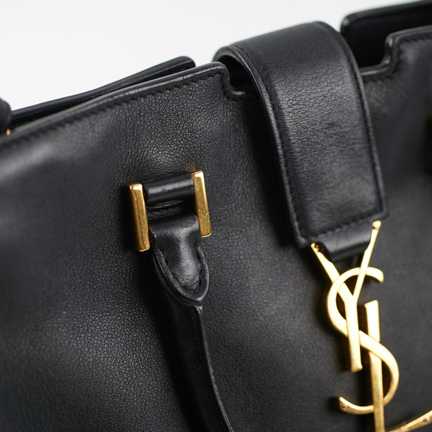 Saint Laurent Toy Cabas Black Shoulder Bag
