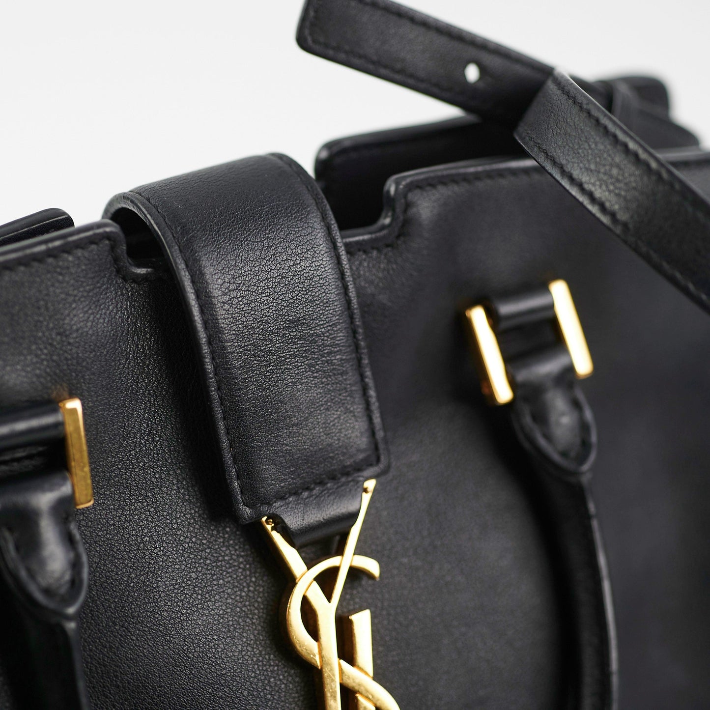Saint Laurent Toy Cabas Black Shoulder Bag