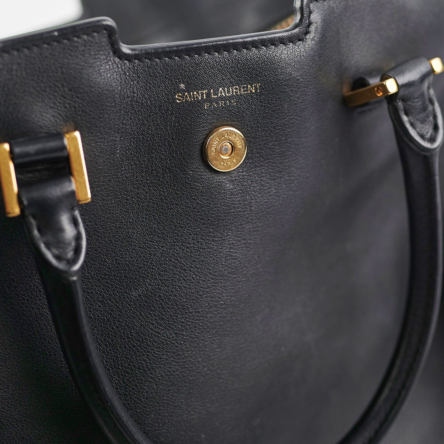 Saint Laurent Toy Cabas Black Shoulder Bag