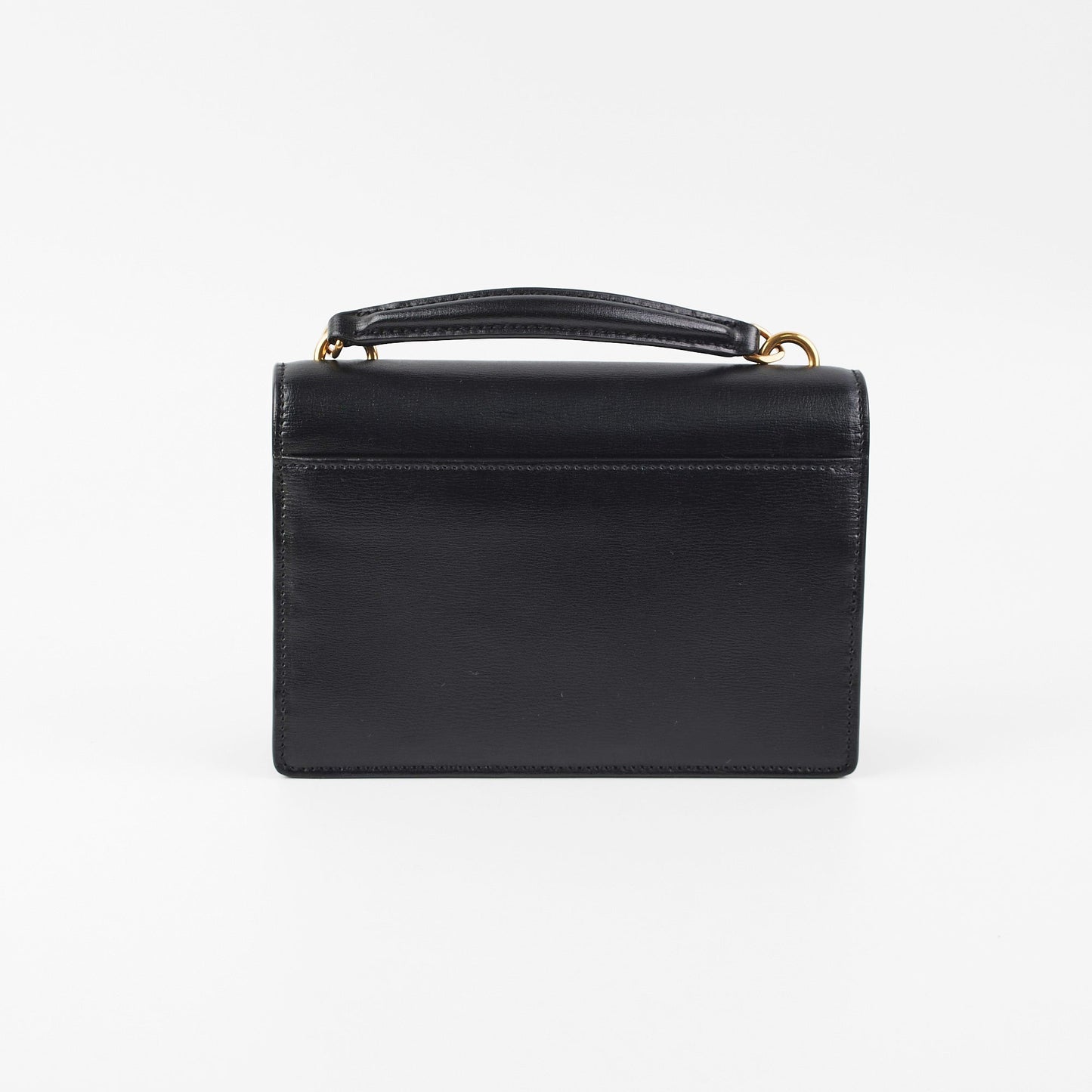 Saint Laurent Sunset Black Chain Wallet In Smooth Leather
