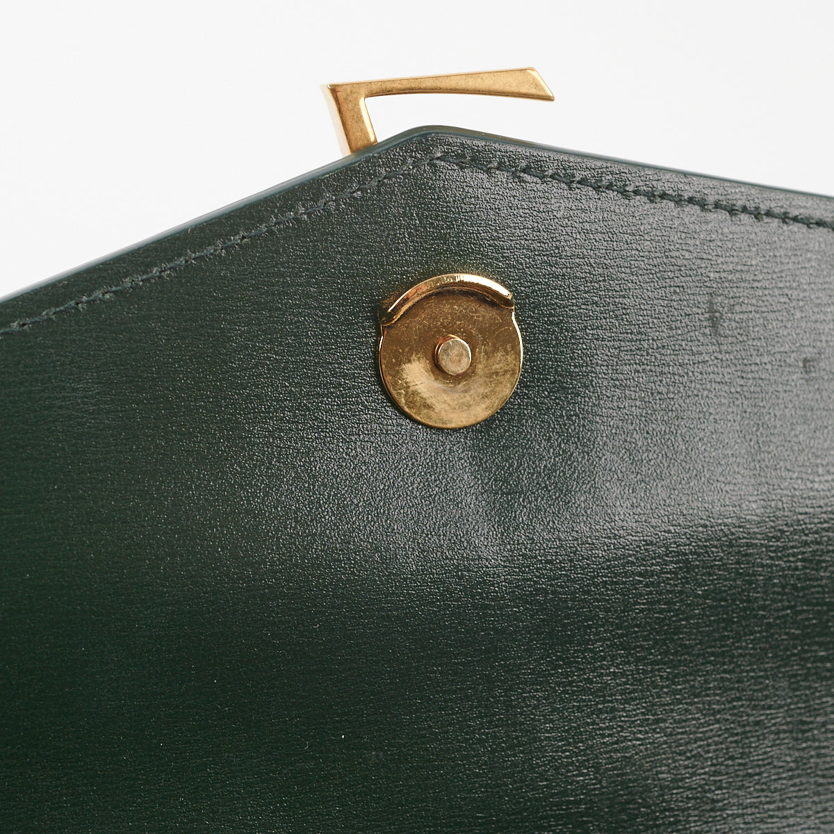 Saint Laurent Medium Sulpice Flap Wallet on Chain Green