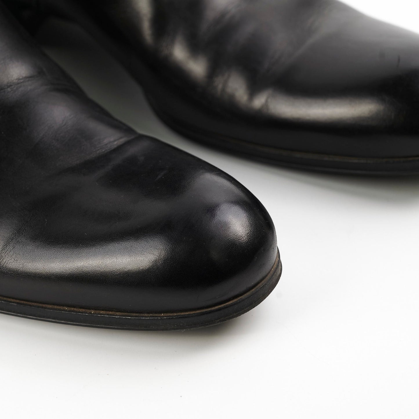 Louis Vuitton Mens Black Leather Boots Size 11