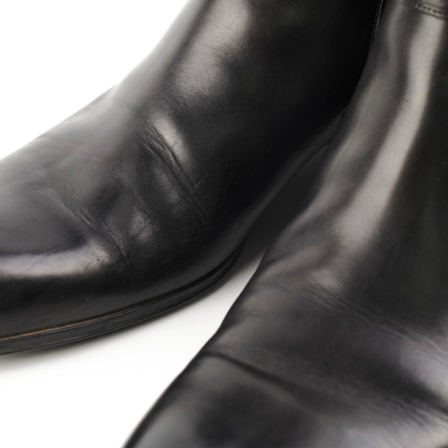 Louis Vuitton Mens Black Leather Boots Size 11