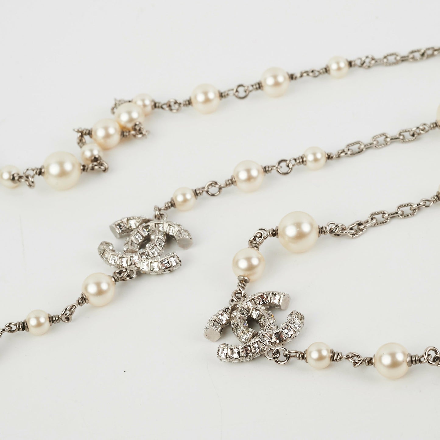 Chanel CC Logo Pearl Necklace Costume Jewellery on hold ET
