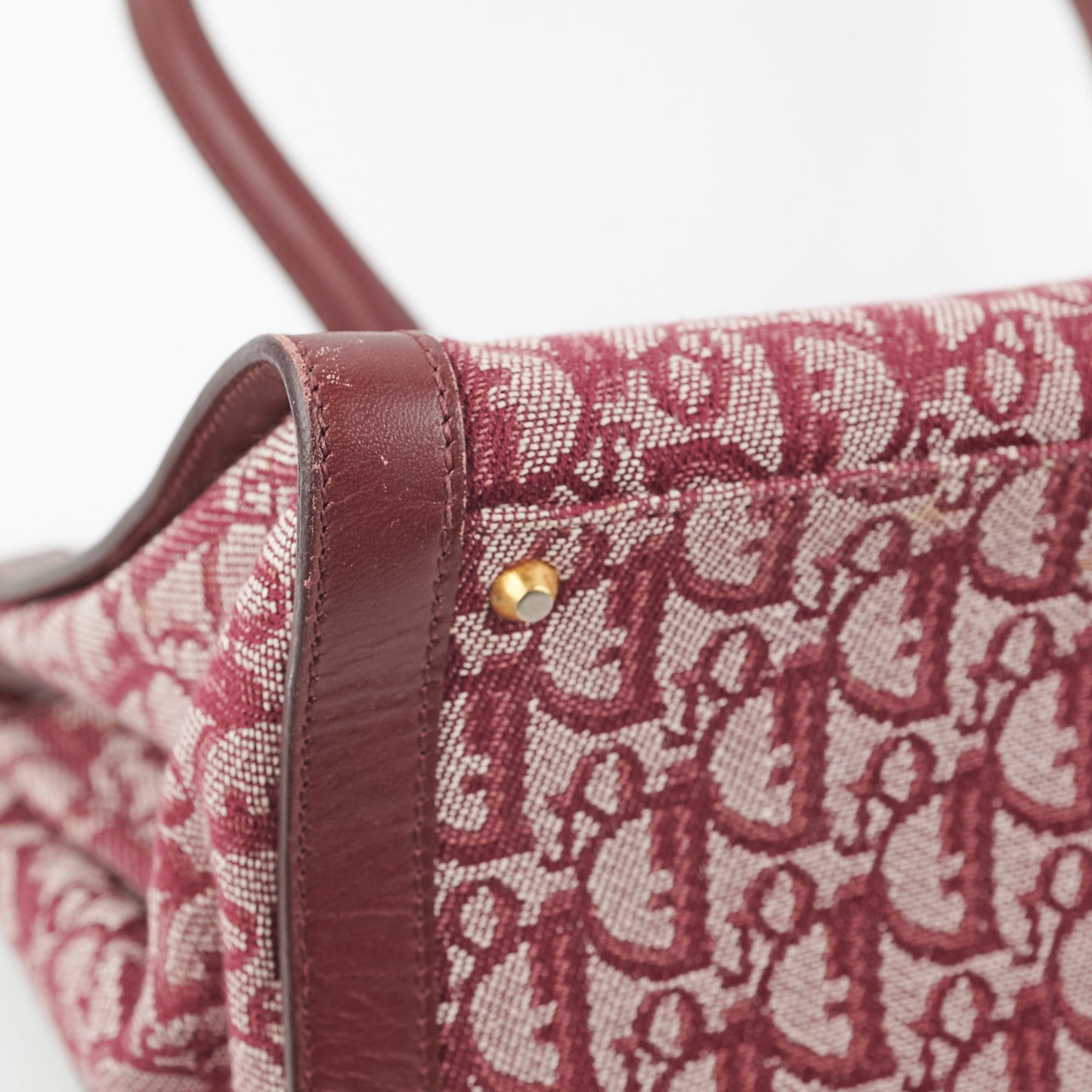 Christian Dior Trotter Tote Bag Bordeaux