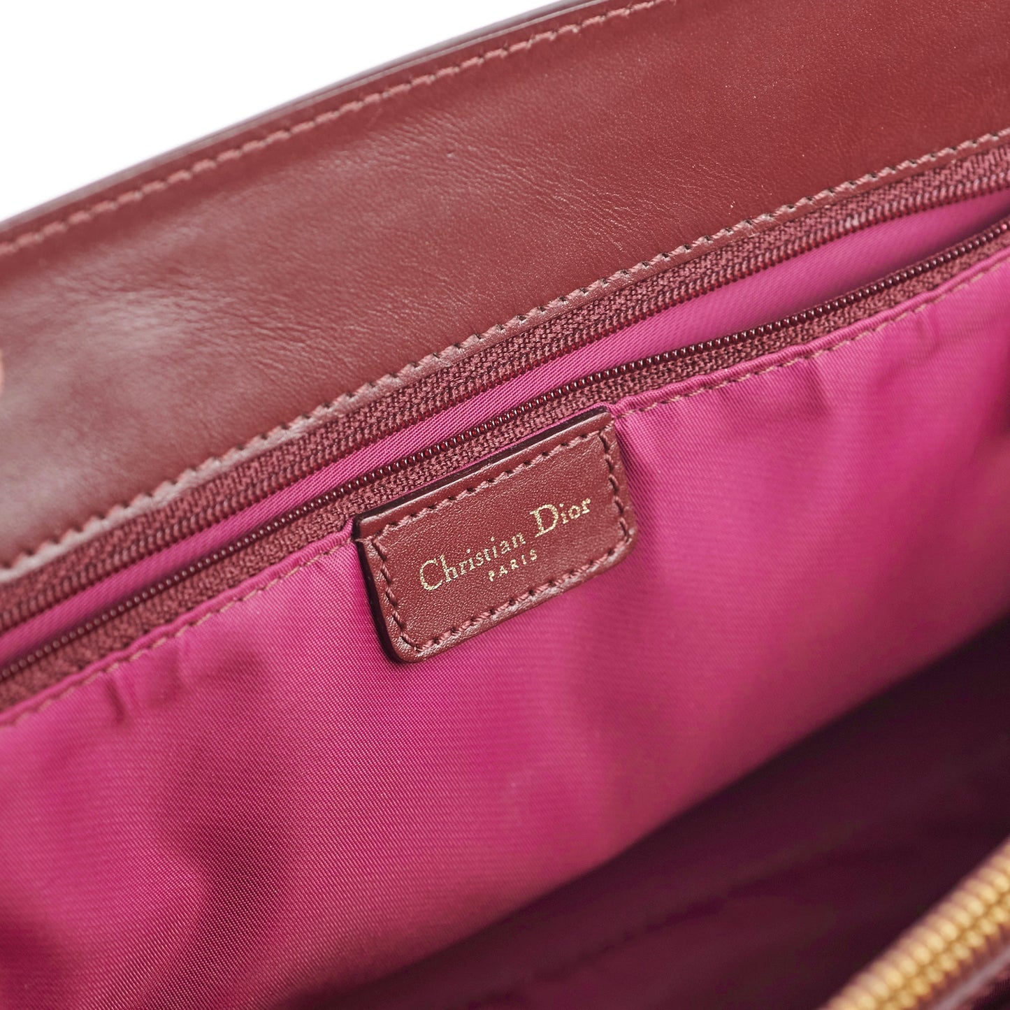 Christian Dior Trotter Tote Bag Bordeaux