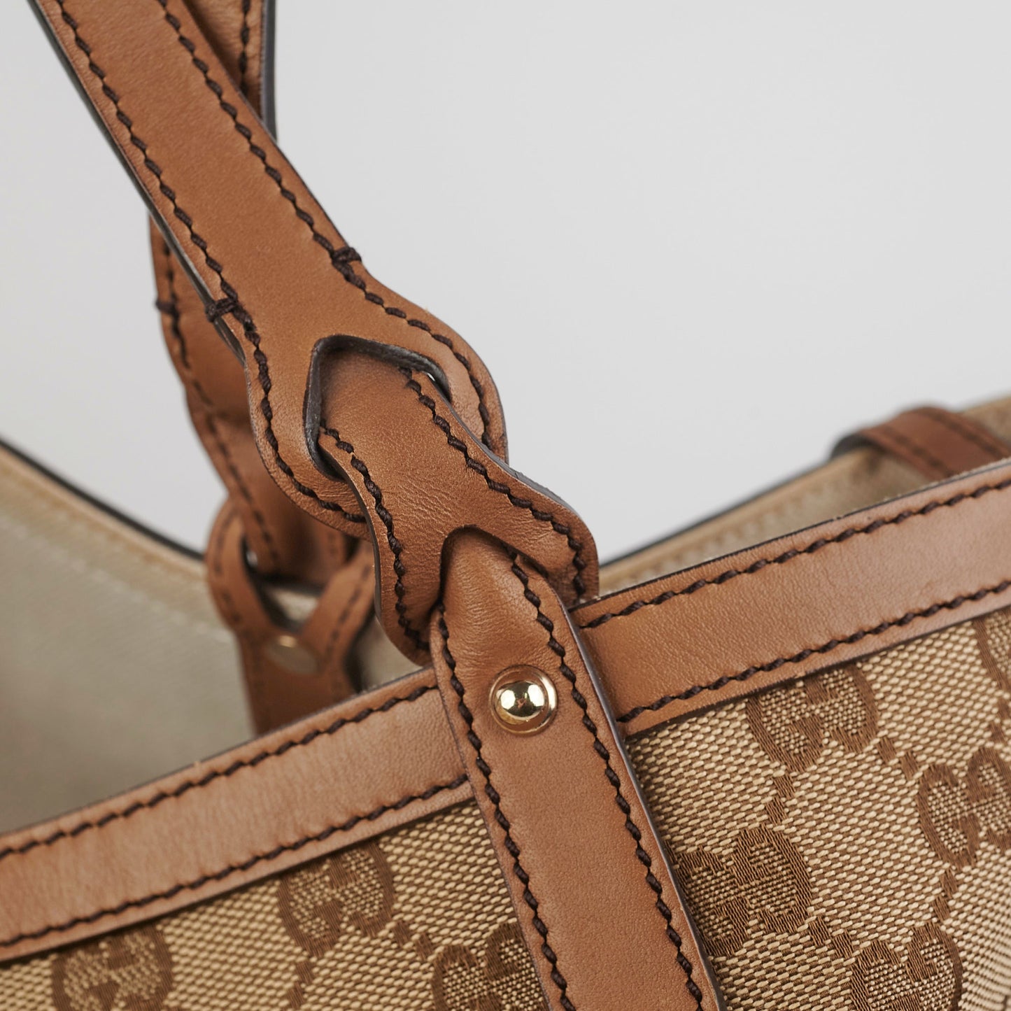 Gucci Craft Monogram Tote Bag