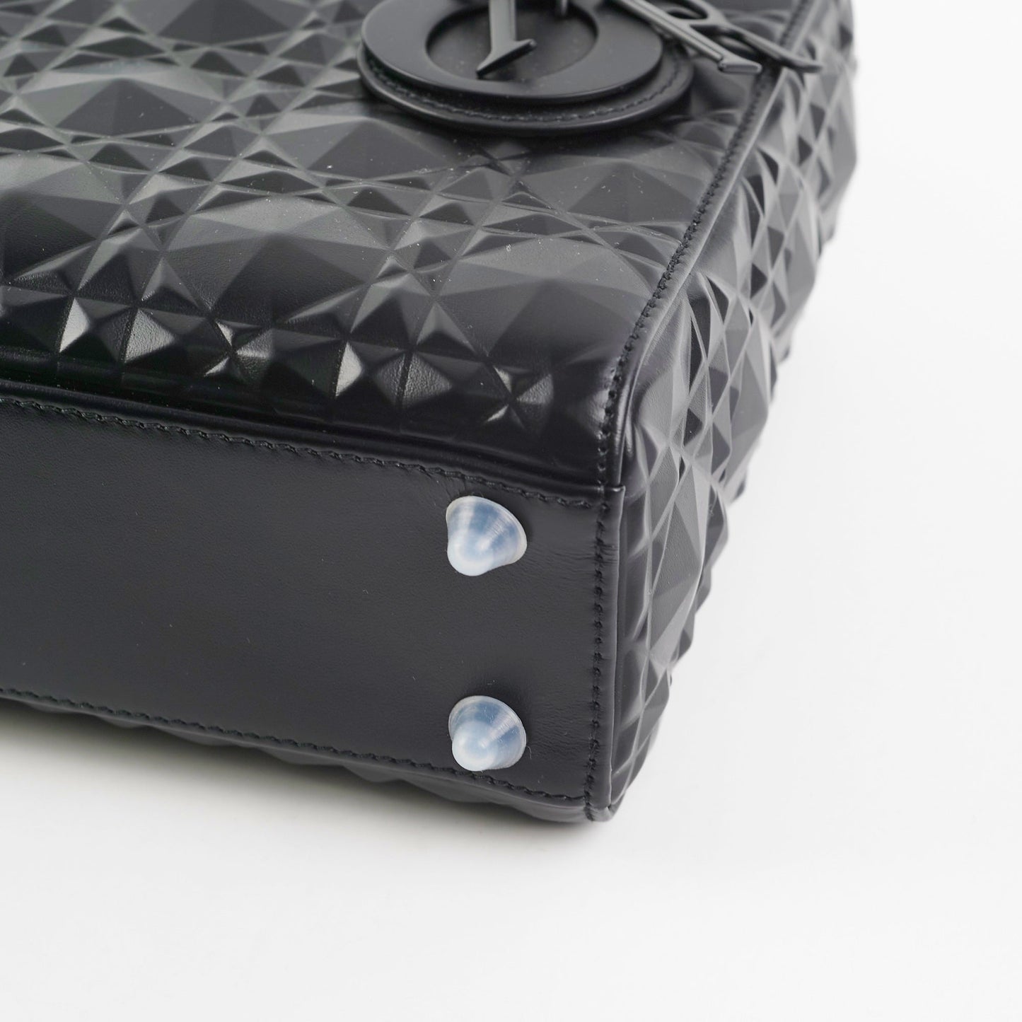 Christian Dior My ABC Lady Dior Calfskin Small Cannage Bag Black