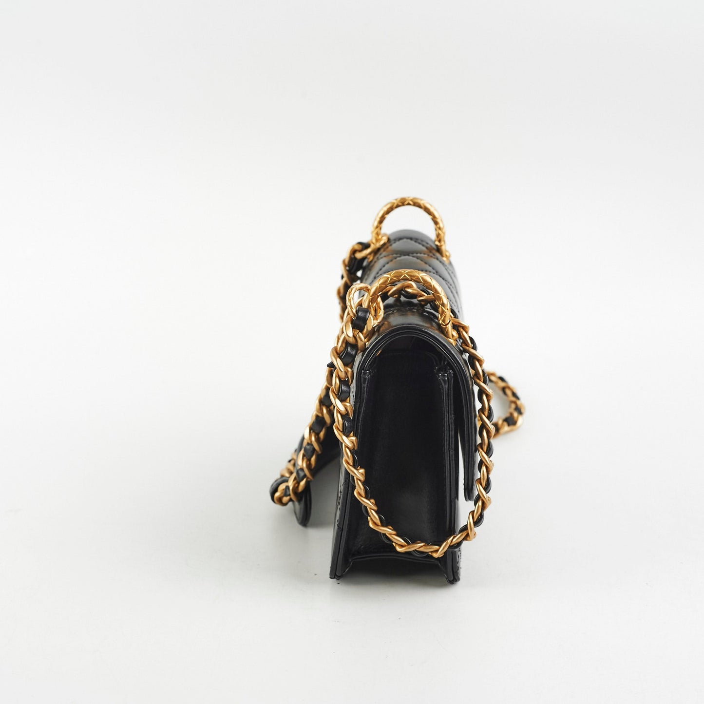Chanel Calfskin Quilted Mini Coco Ring Flap Black Microchipped 2021