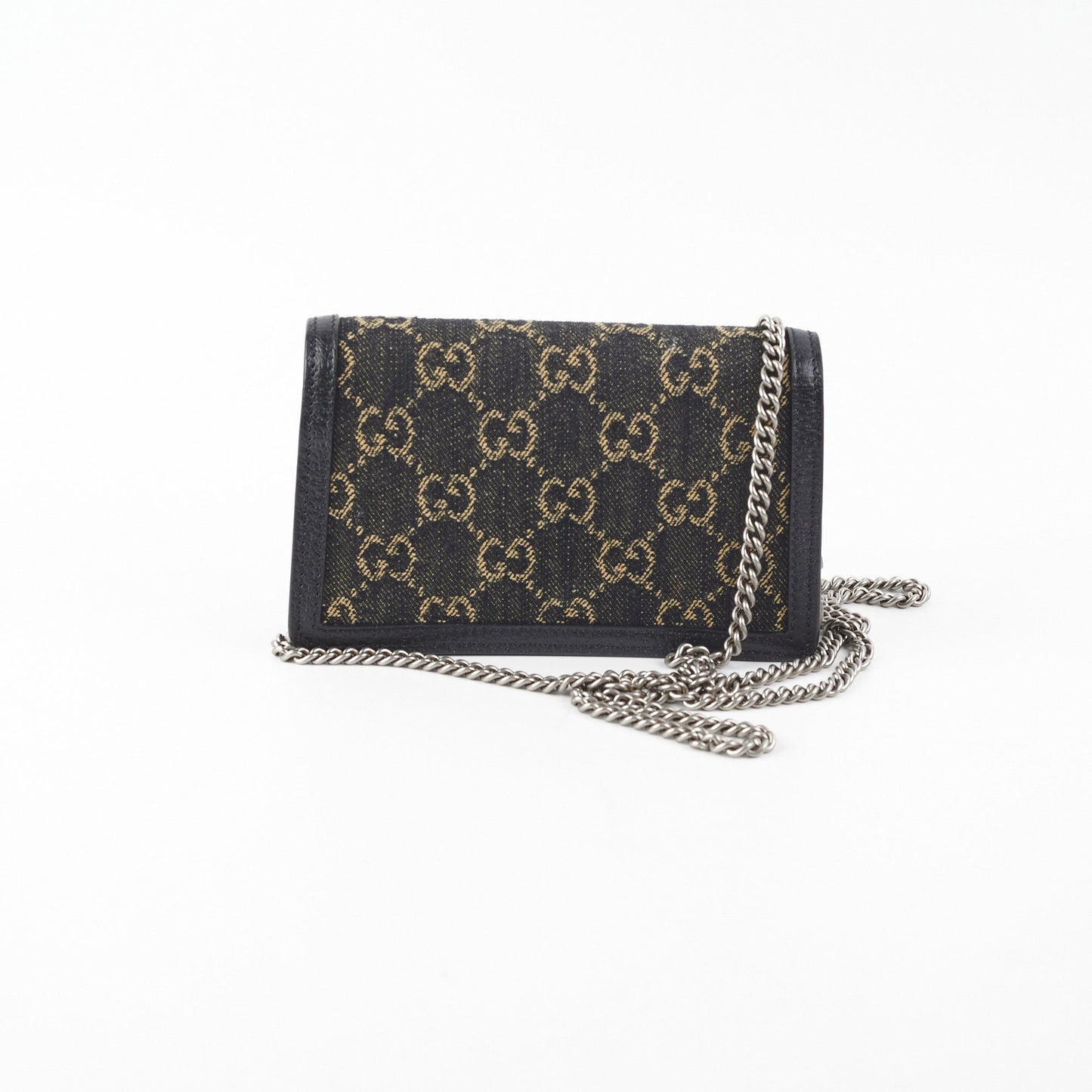 Gucci Dionysus Super Mini GG Shoulder Bag Black