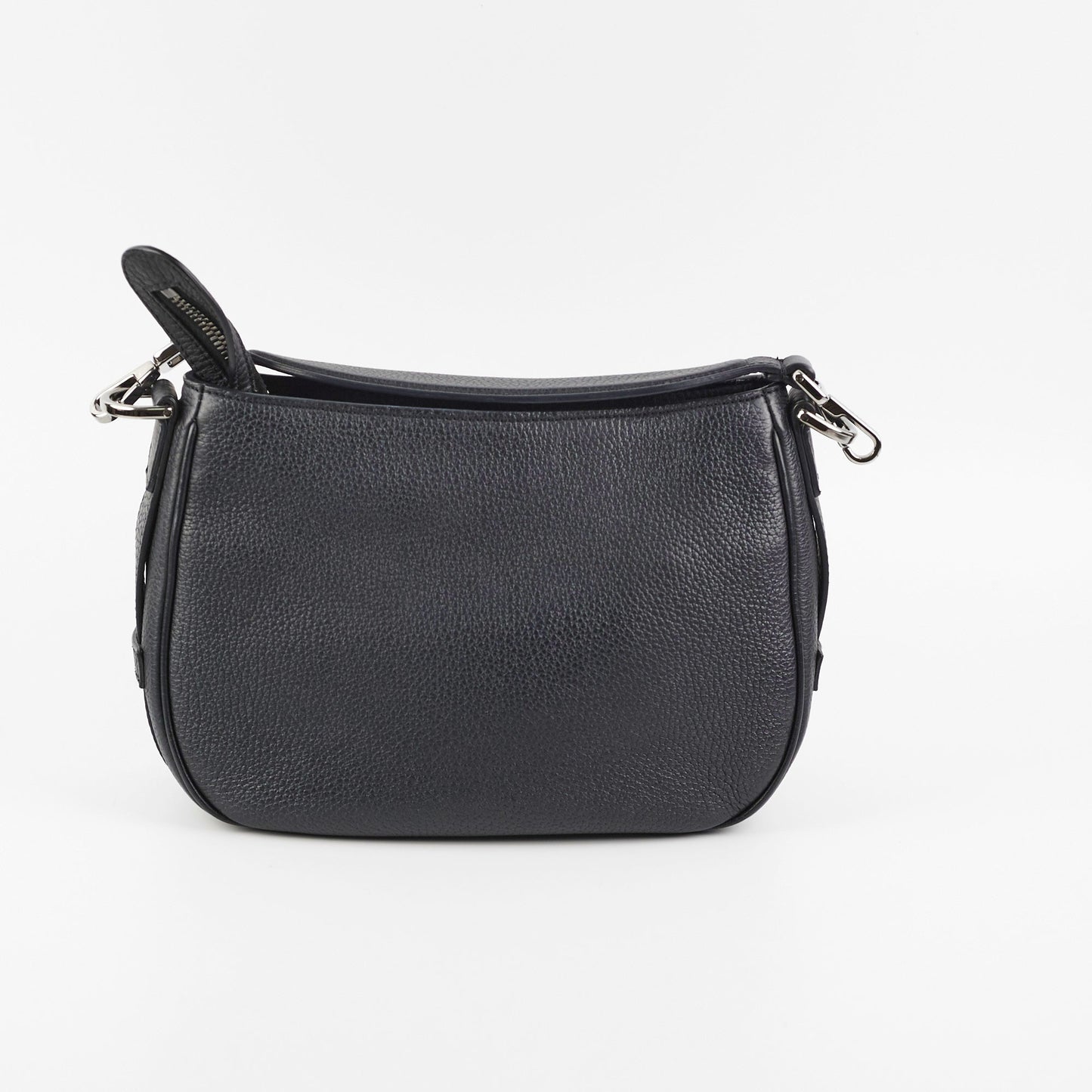 Christian Dior Soft Saddle Mini Black Grained Calfskin Bag