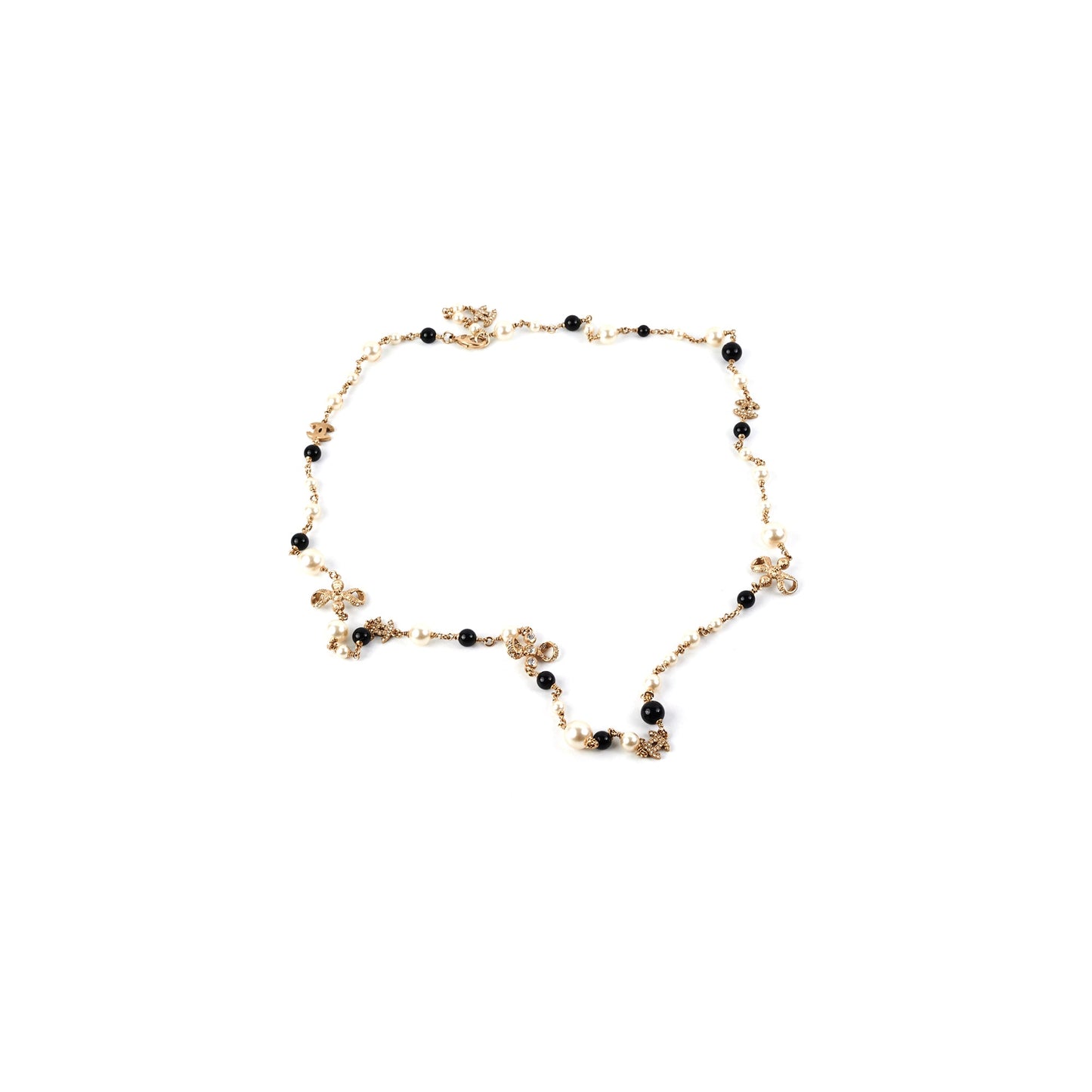 Chanel Long Necklace Pearls CC (Costume Jewellery)