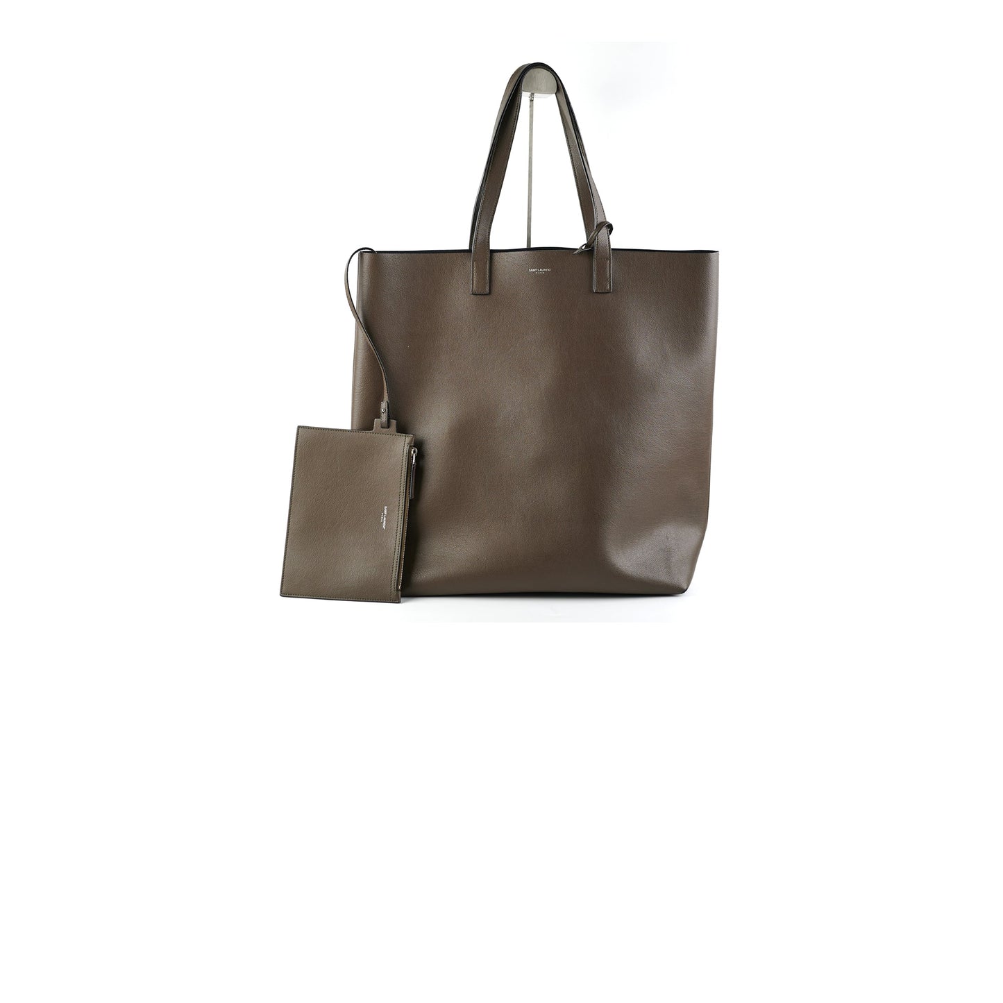 Saint Laurent Olive Green/Grey Tote