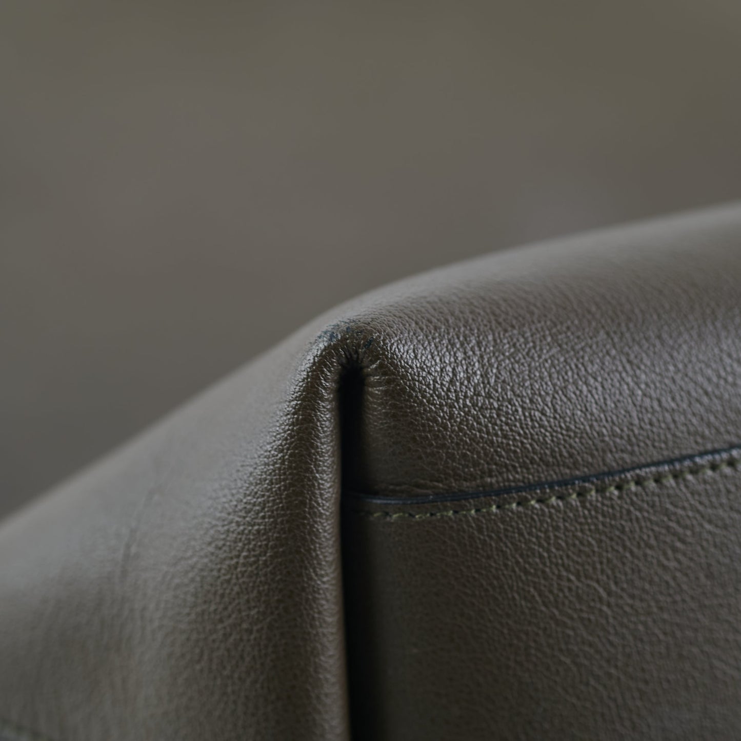 Saint Laurent Olive Green/Grey Tote