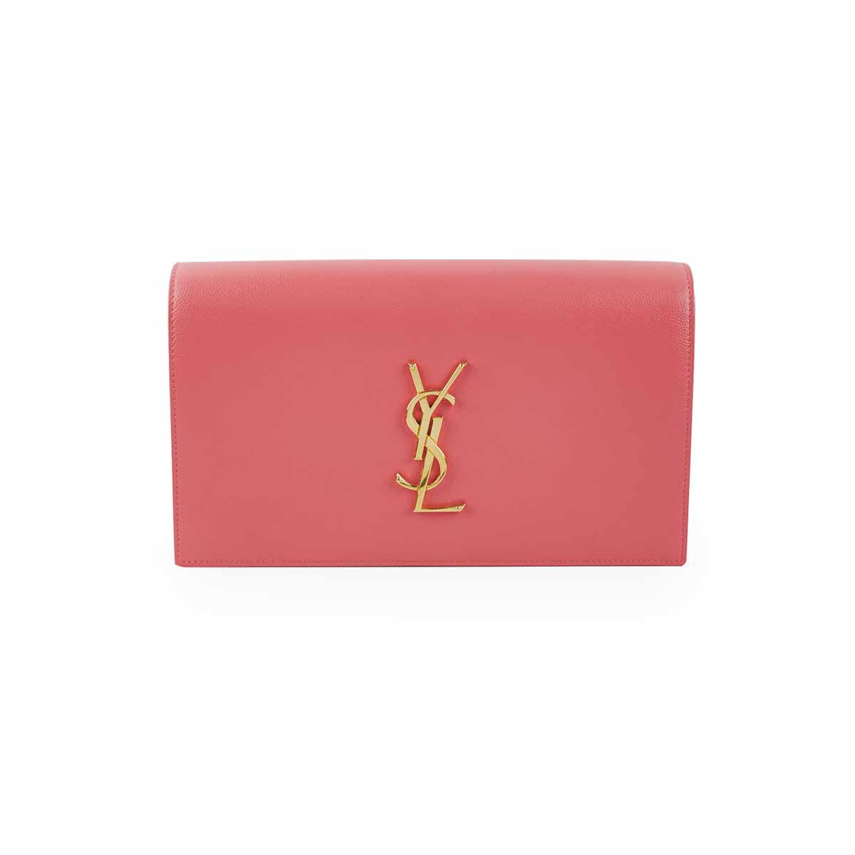 Saint Laurent Medium Kate Clutch Pink