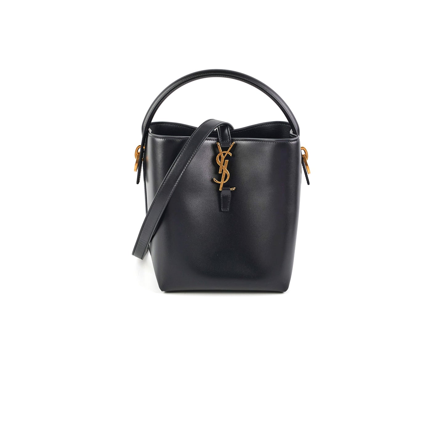 Saint Laurent 37 Small Black Bucket Bag