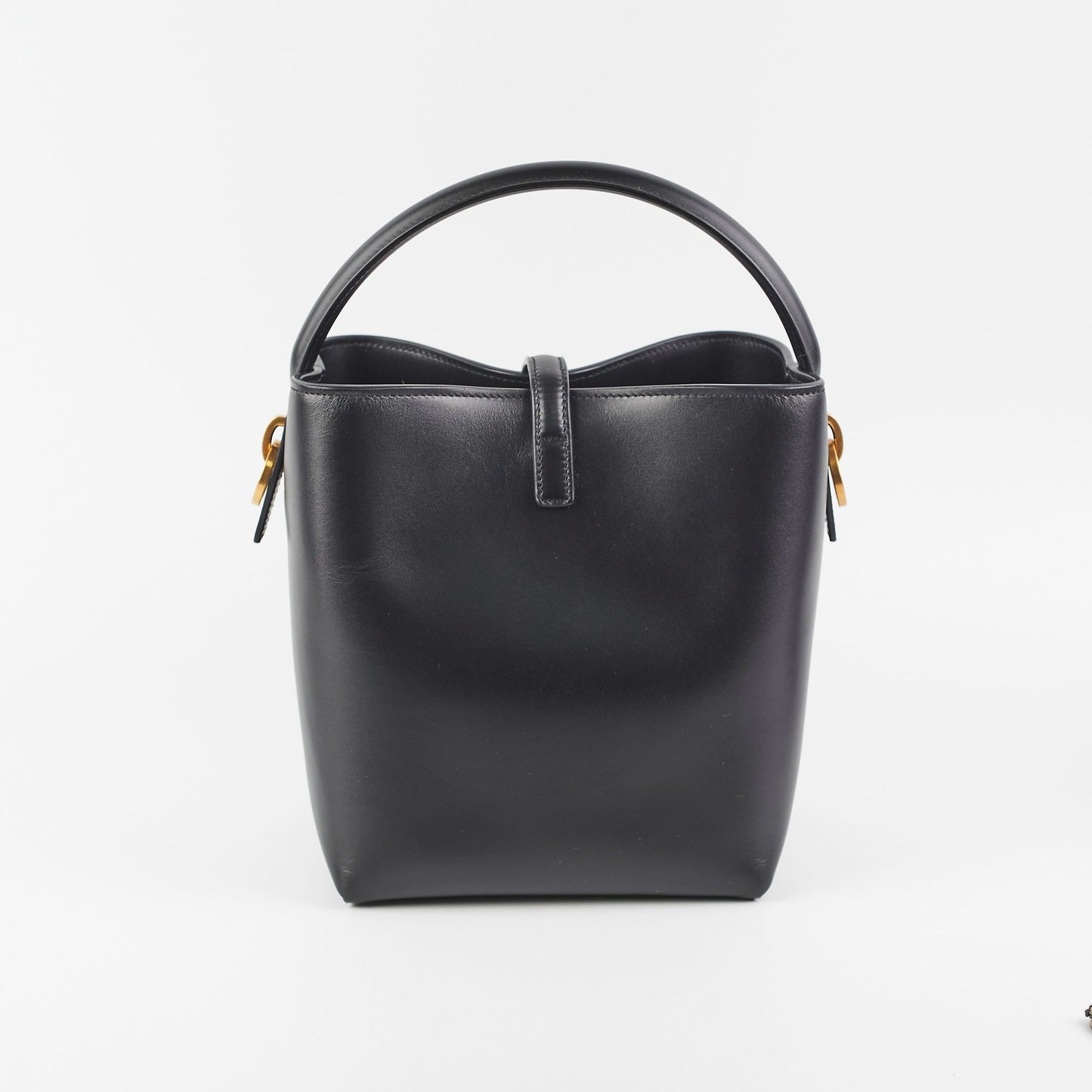 Saint Laurent 37 Small Black Bucket Bag