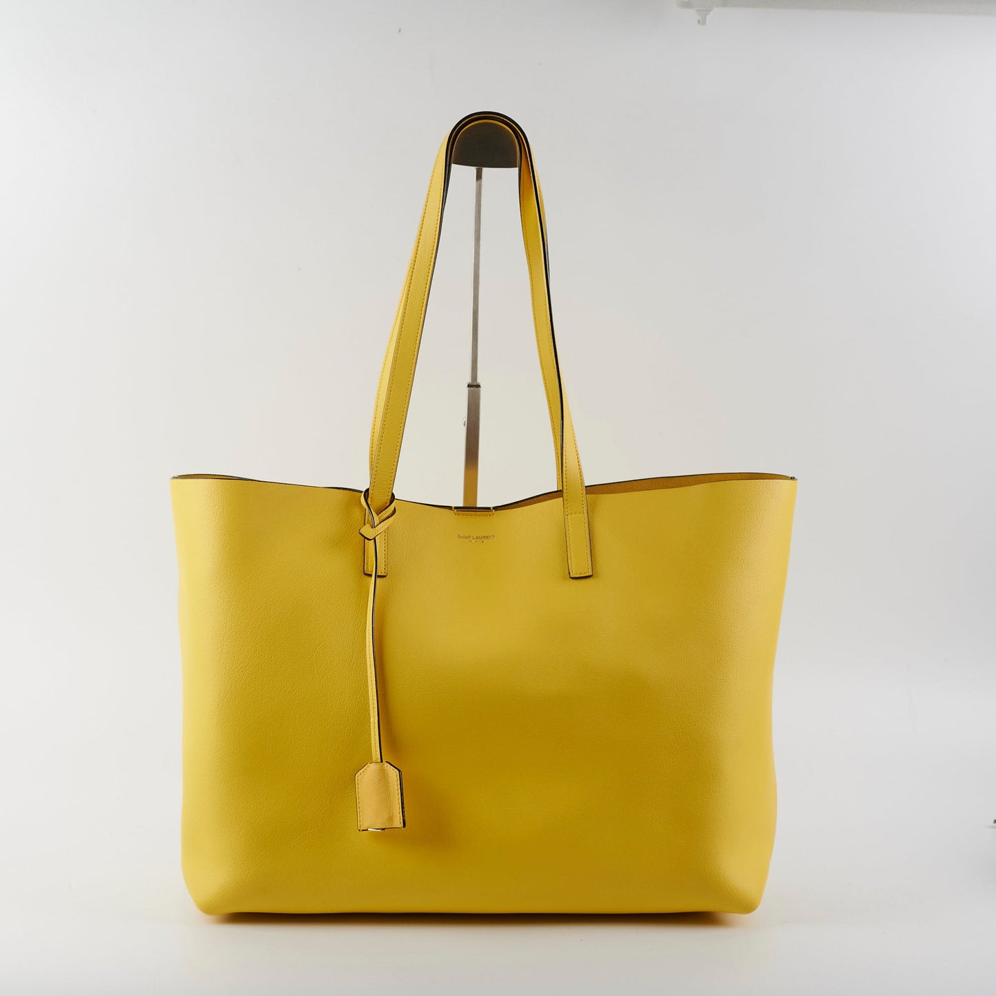 Saint Laurent Calfskin Yellow Tote Bag