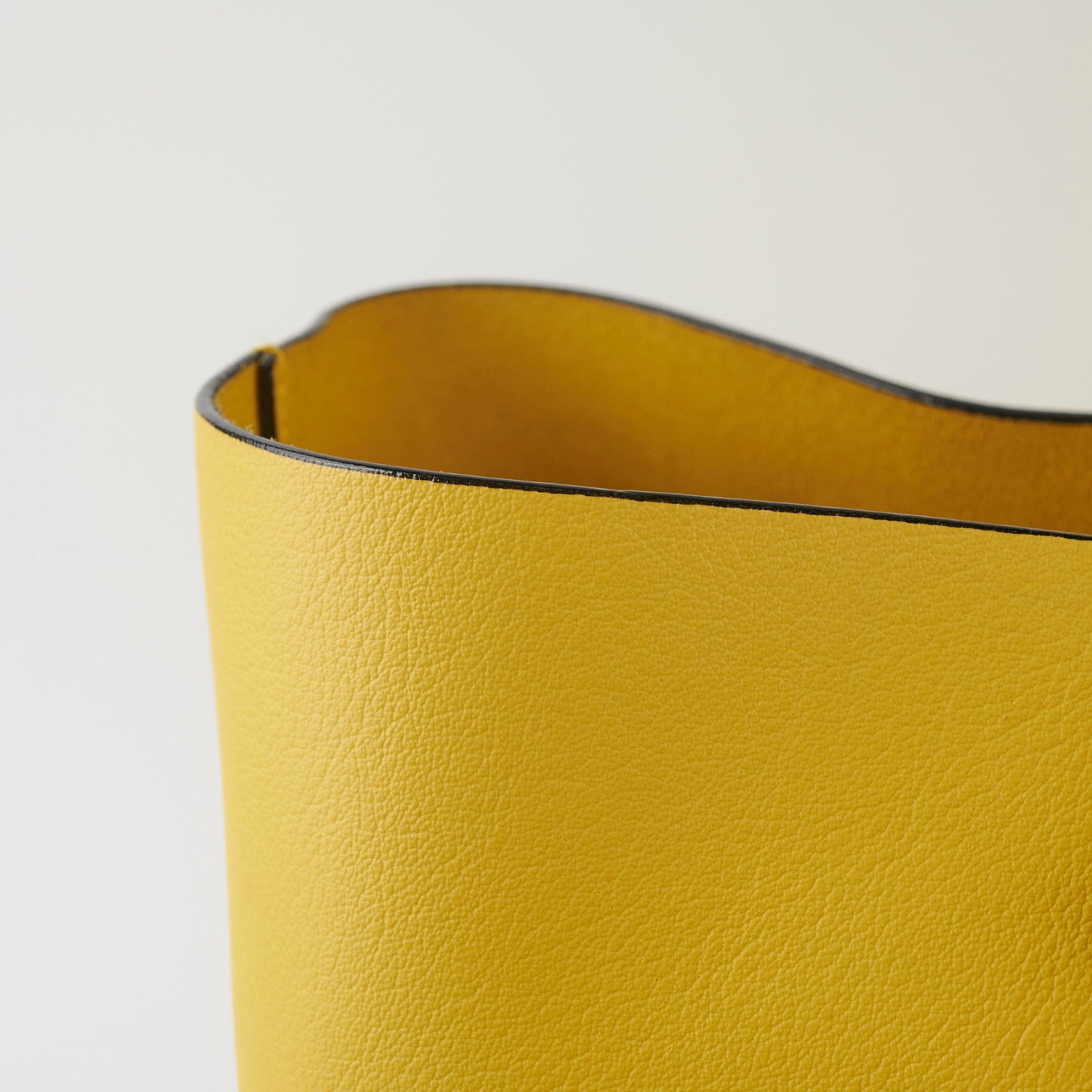 Saint Laurent Calfskin Yellow Tote Bag