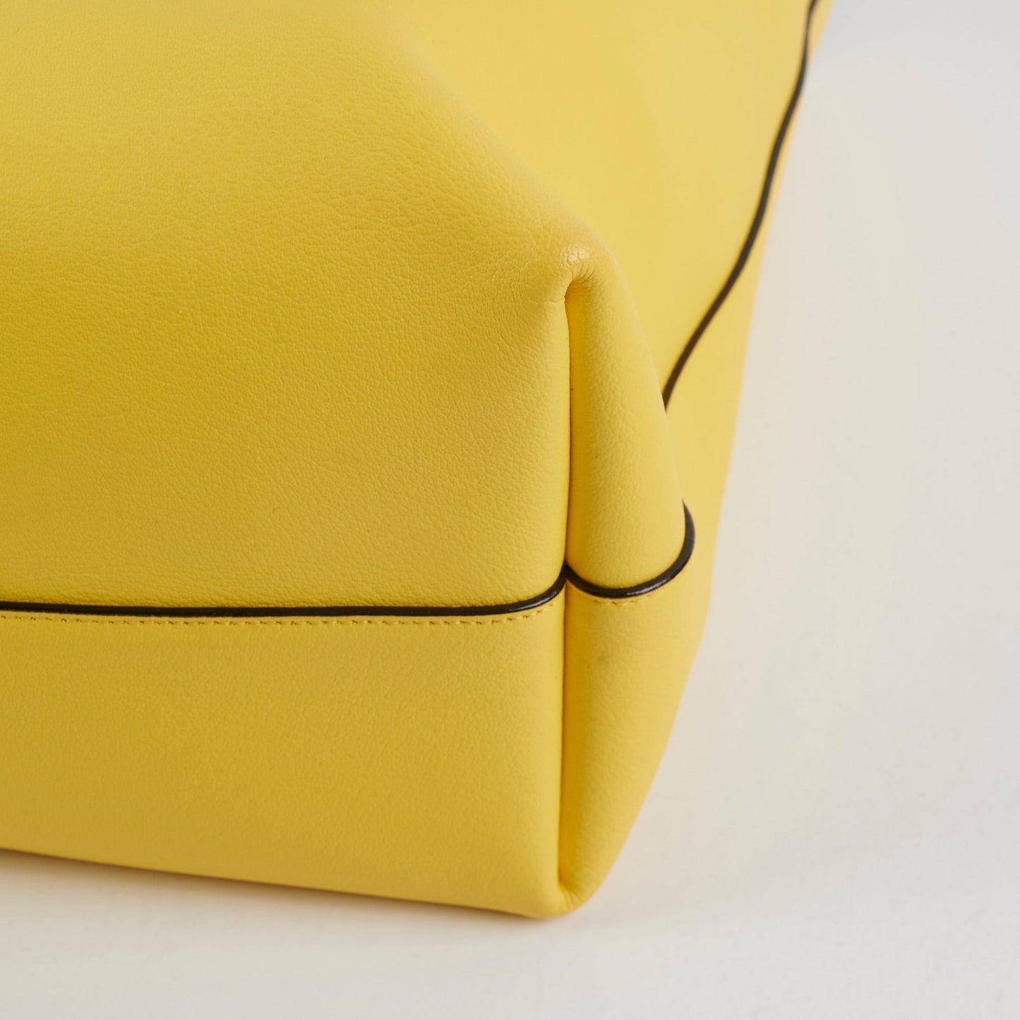 Saint Laurent Calfskin Yellow Tote Bag