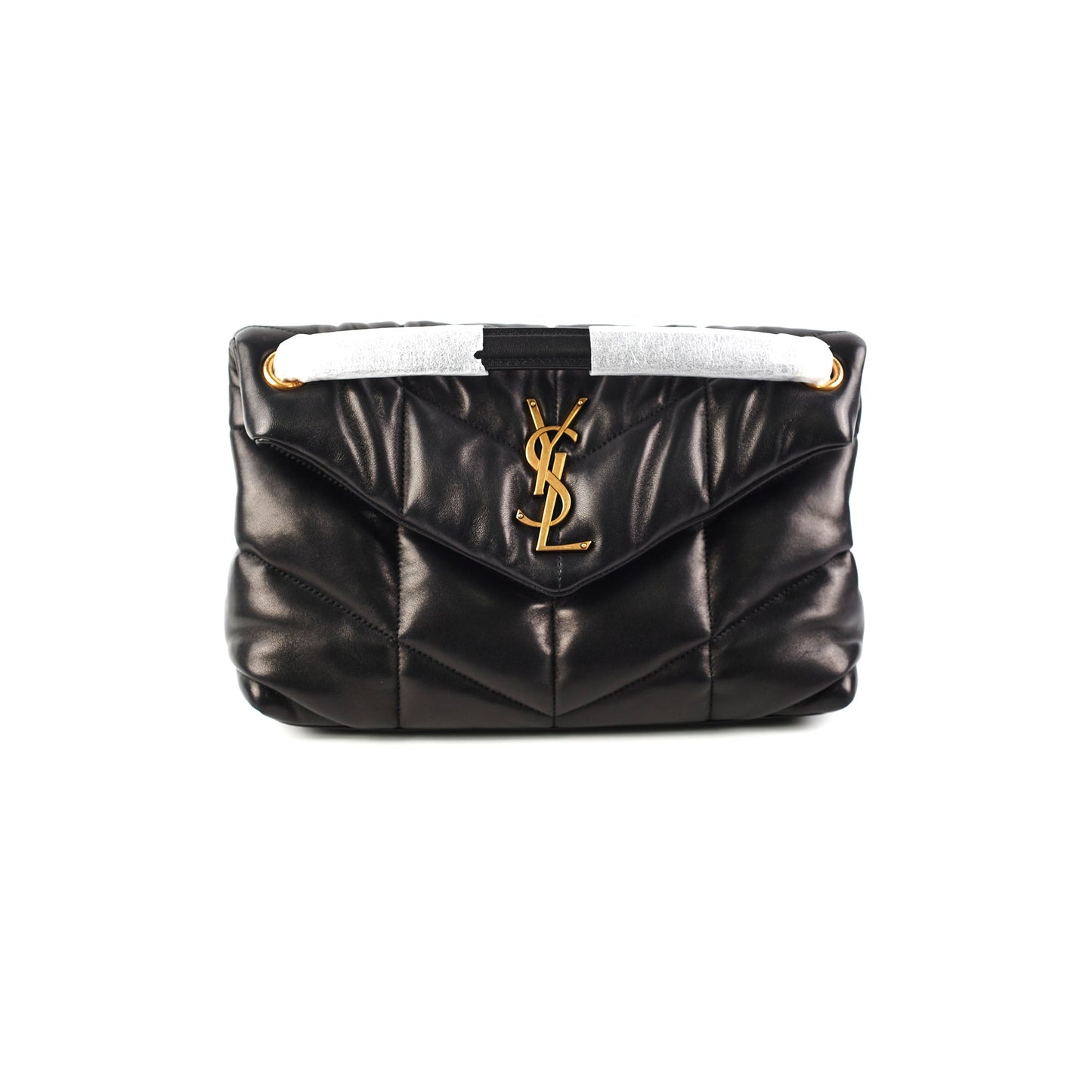 Saint Laurent Puffer Small Black Shoulder Bag