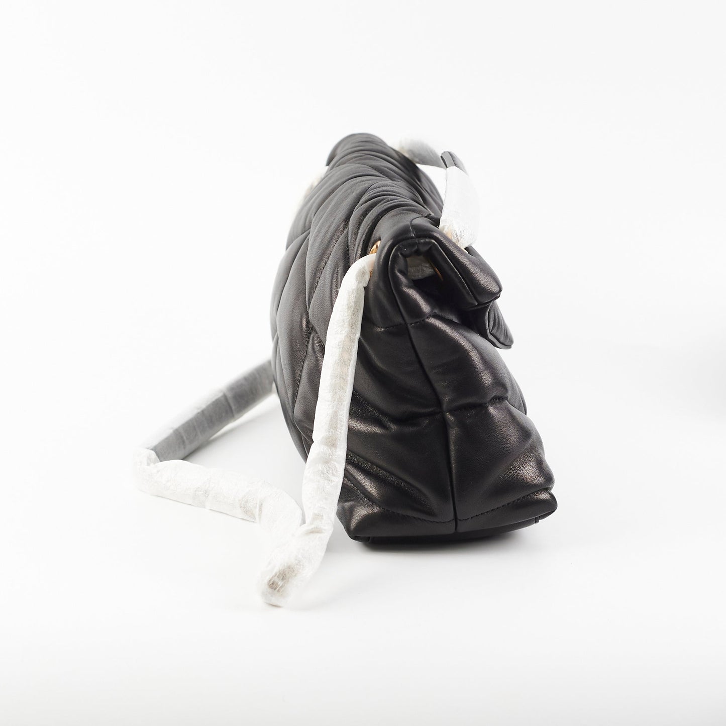 Saint Laurent Puffer Small Black Shoulder Bag