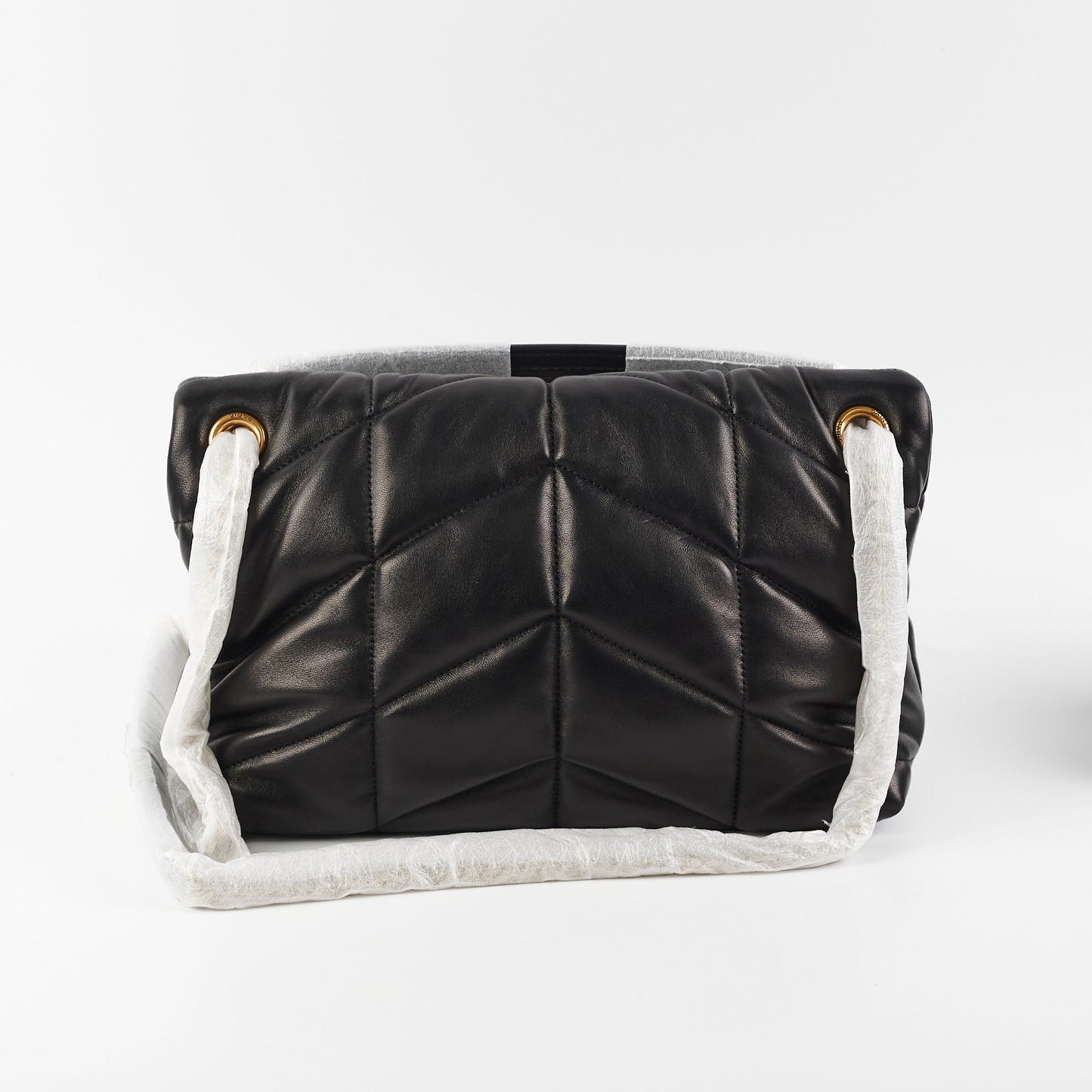 Saint Laurent Puffer Small Black Shoulder Bag