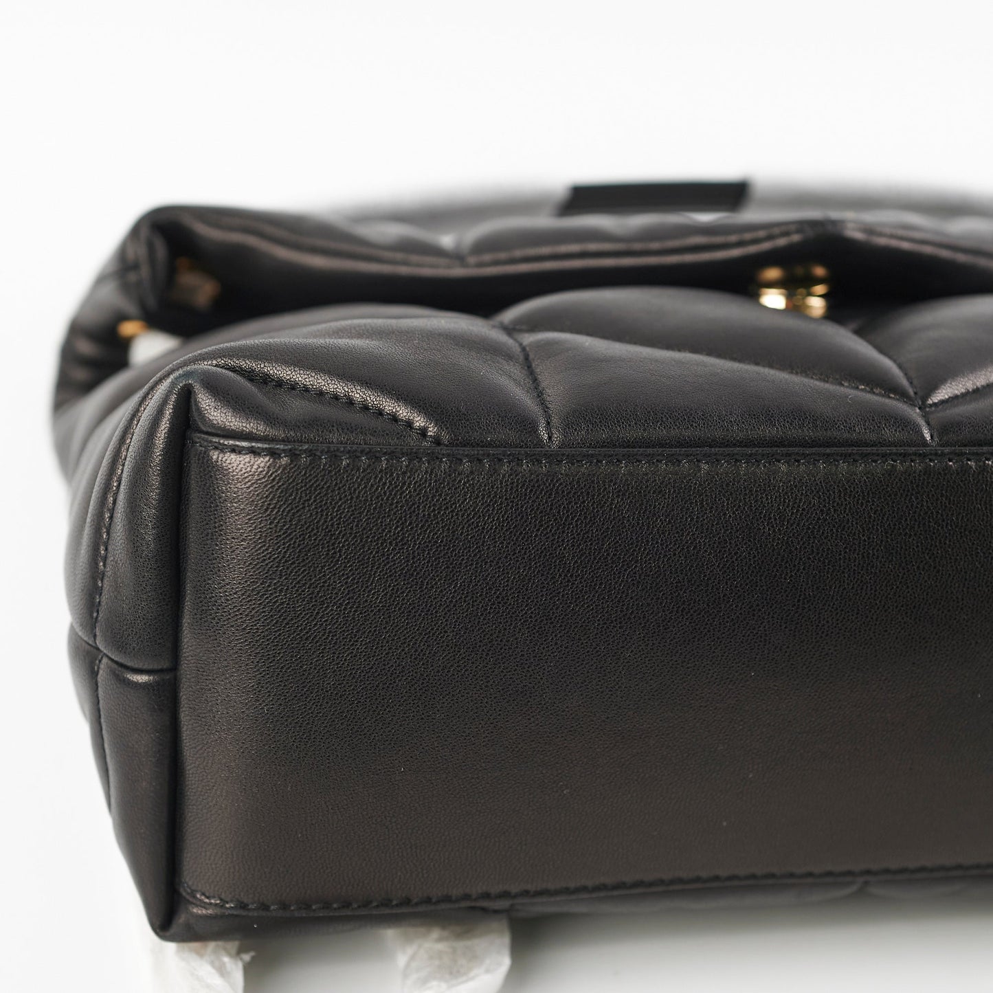 Saint Laurent Puffer Small Black Shoulder Bag
