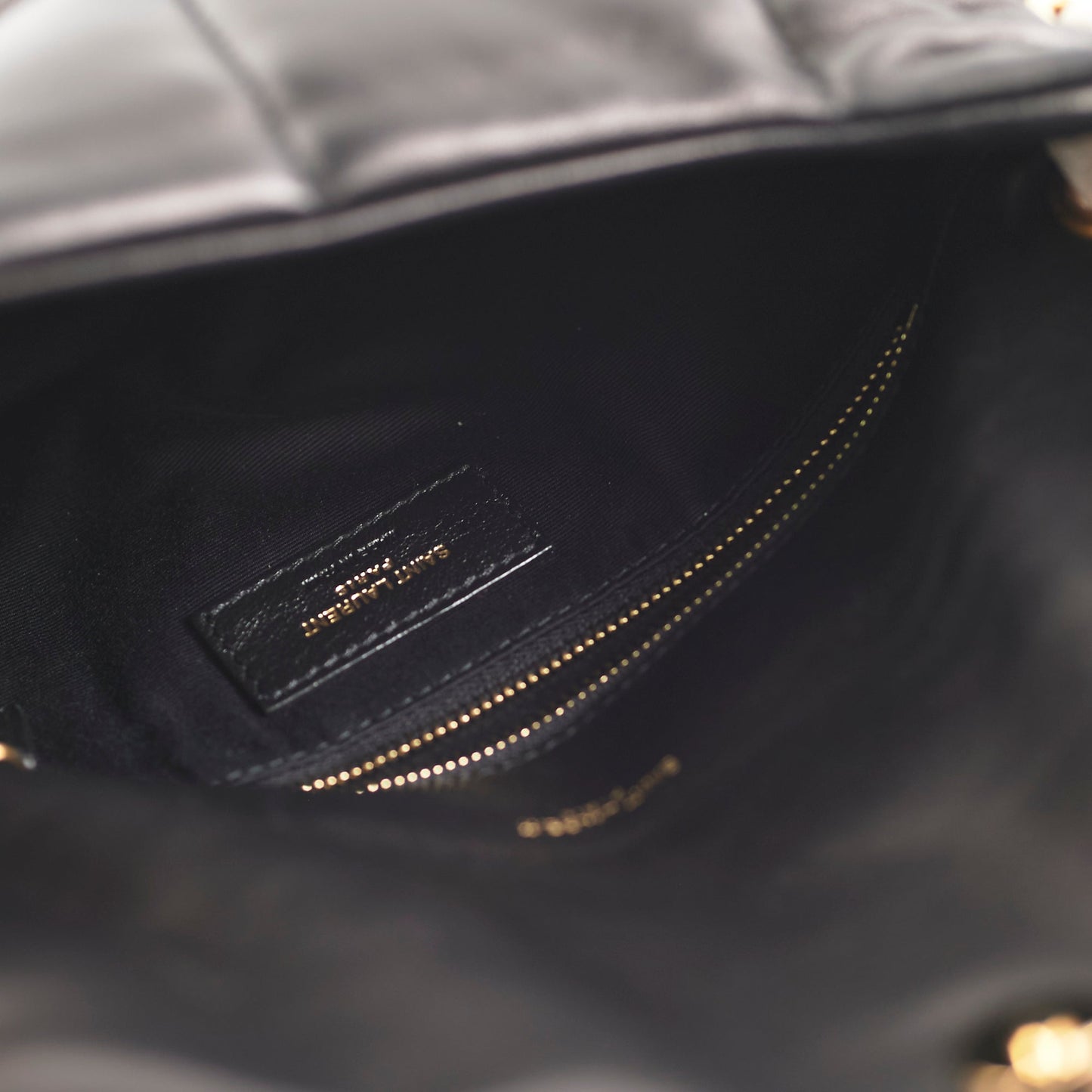 Saint Laurent Puffer Small Black Shoulder Bag