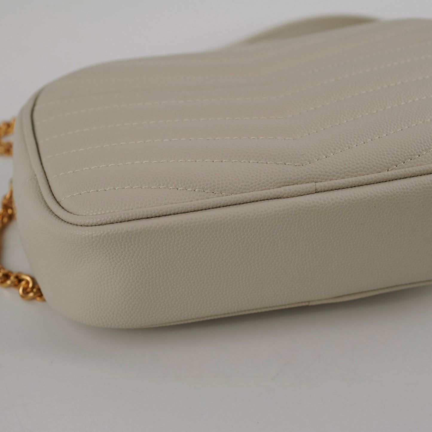 Saint Laurent Mini Lou Camera Bag Ivory