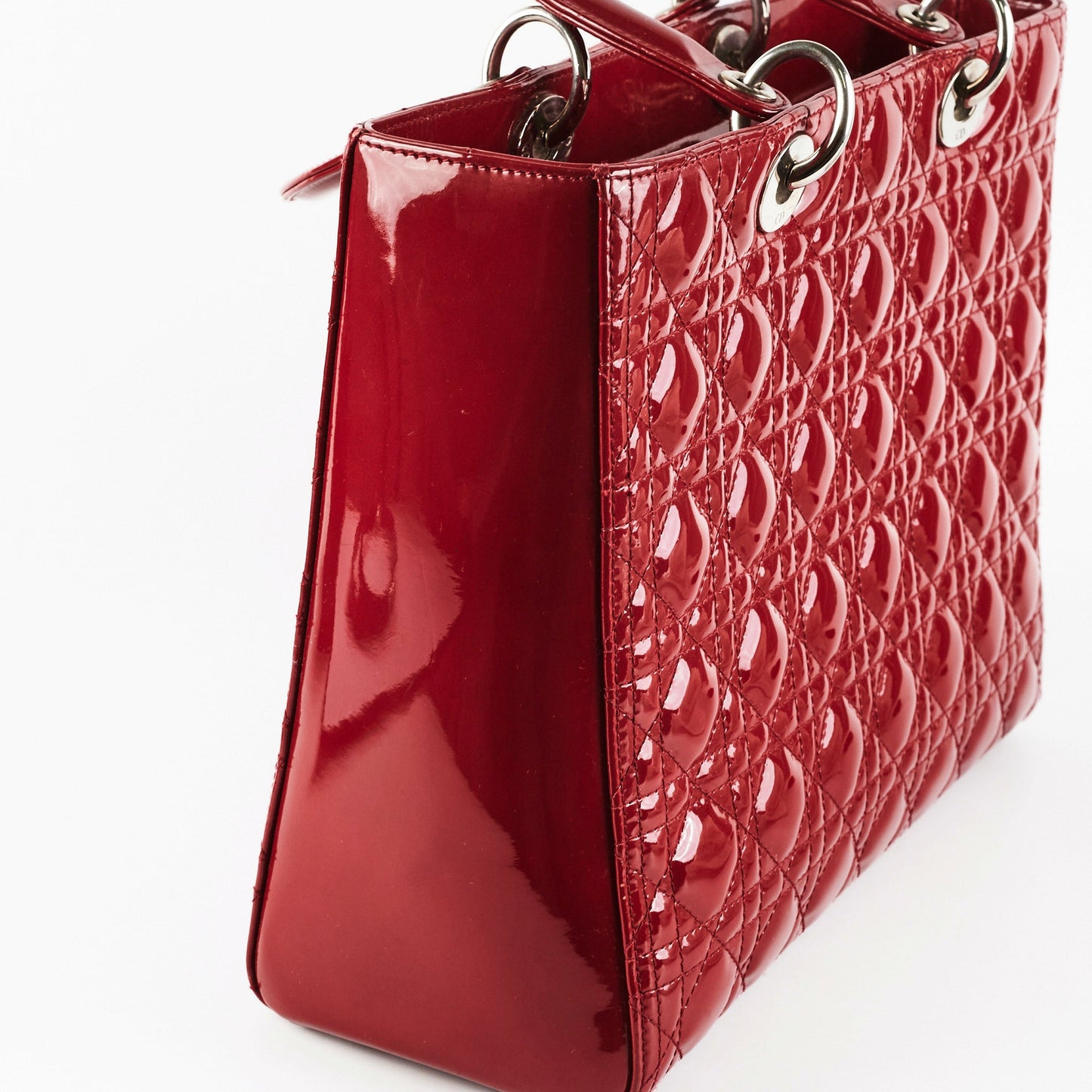 Deal of the Week - Dior Large Lady Dior Patent Red