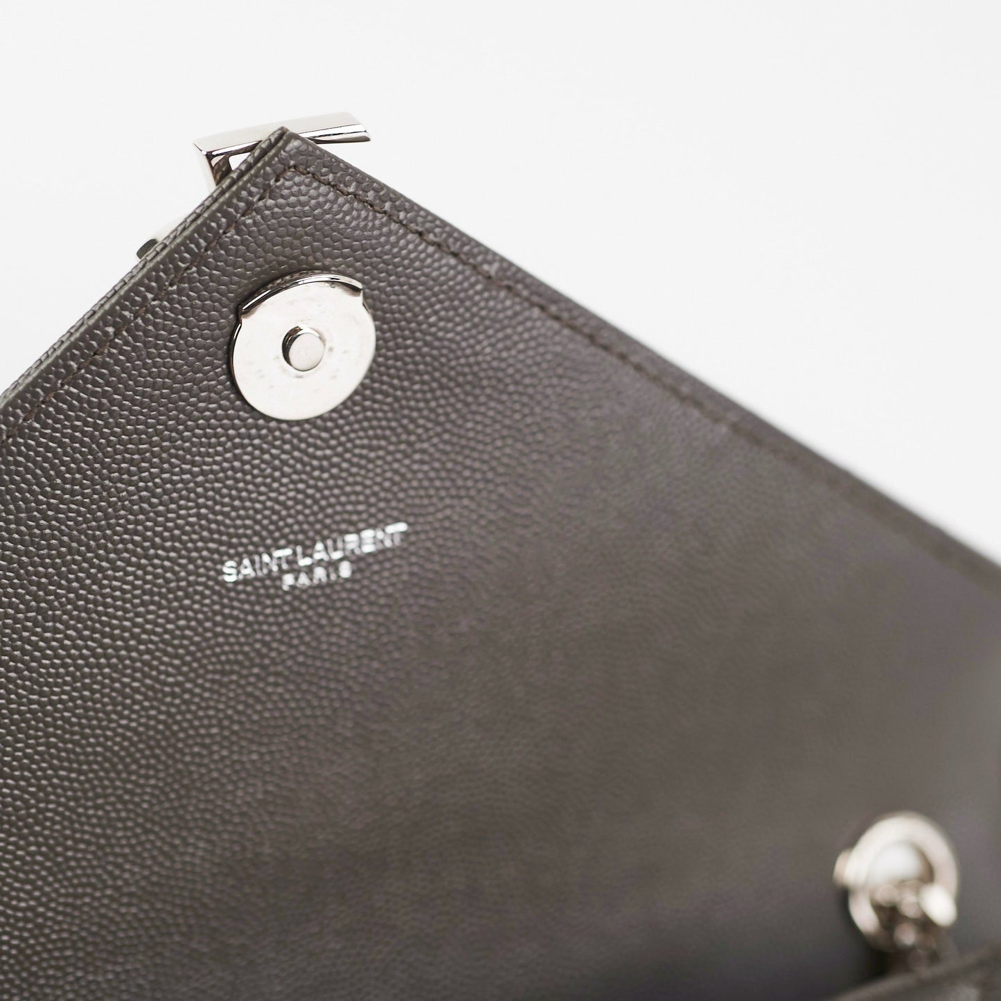 Saint Laurent Small Envelope Quilted Grey